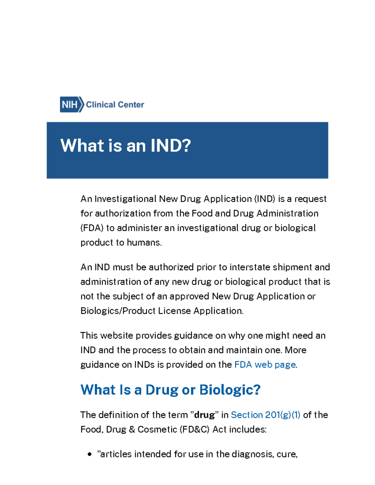 Understanding IND: Investigational New Drug Application - Studocu