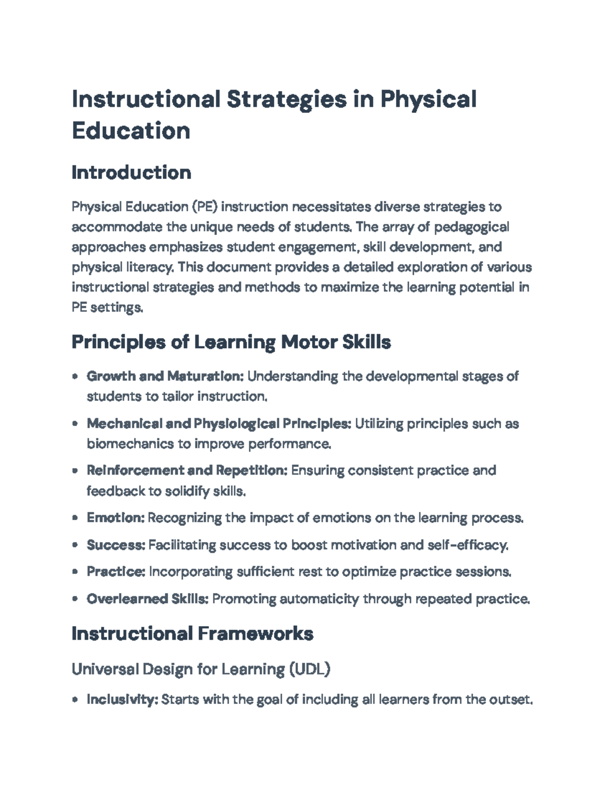 Instructional Strategies in PE: Best Practices & Approaches (PE 101 ...