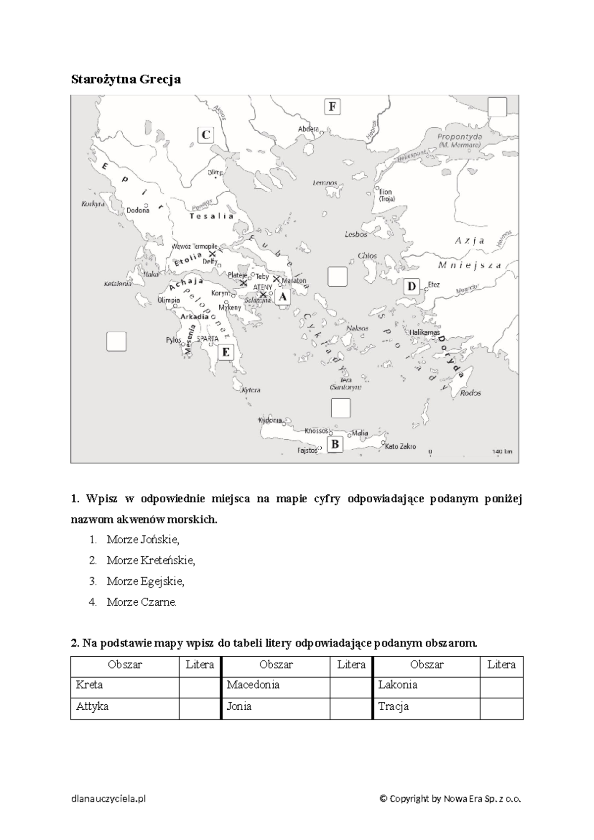 Sprawdzian Starożytna Grecja Liceum Poziom Rozszerzony Nowa Era www.studocu.com