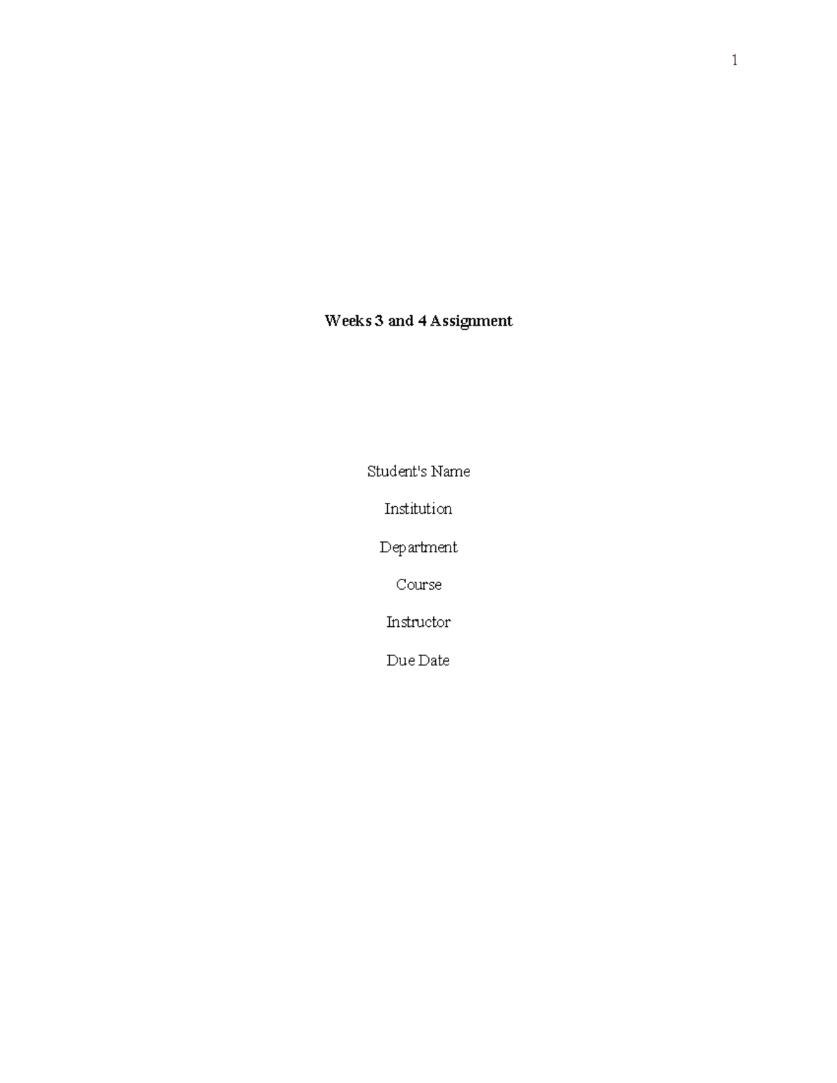 142670 - For this two week assignment, we will cover Chapters 18, 19 ...