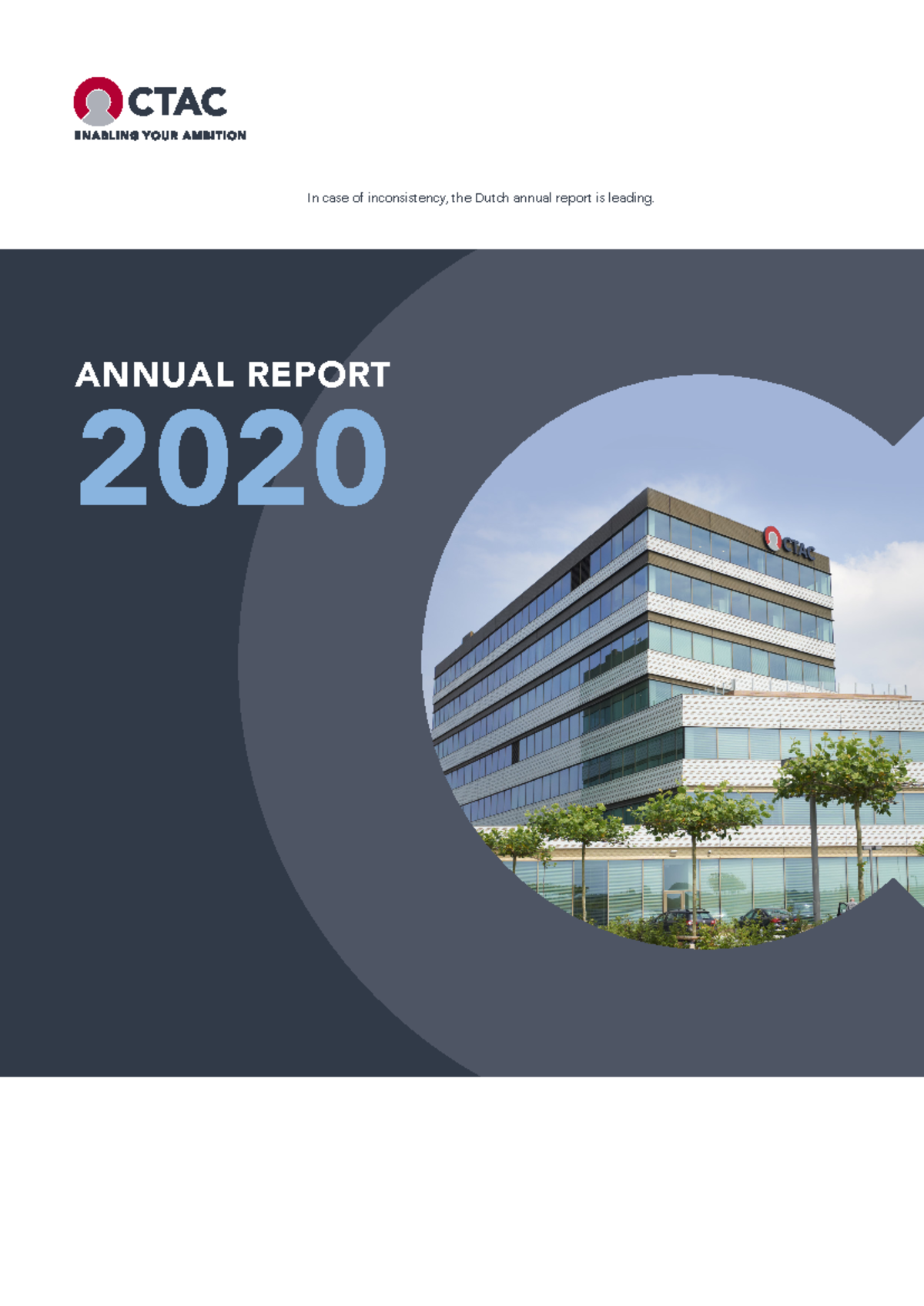 Annual report 2020 Ctac N - ANNUAL REPORT 2020 In case of inconsistency ...