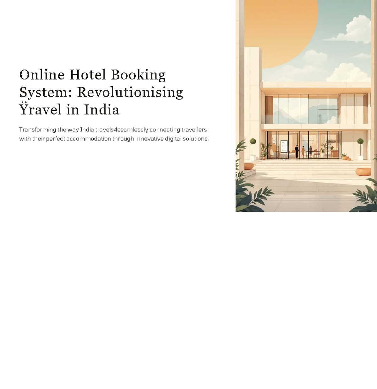 Online Hotel Booking System: Transforming Travel in India - Studocu