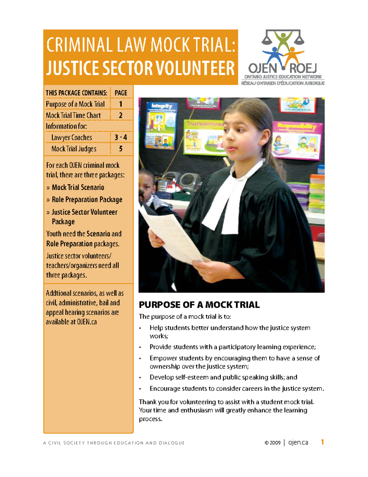 Criminal Law Mock Trial: Justice Sector Volunteer Guide - Studocu