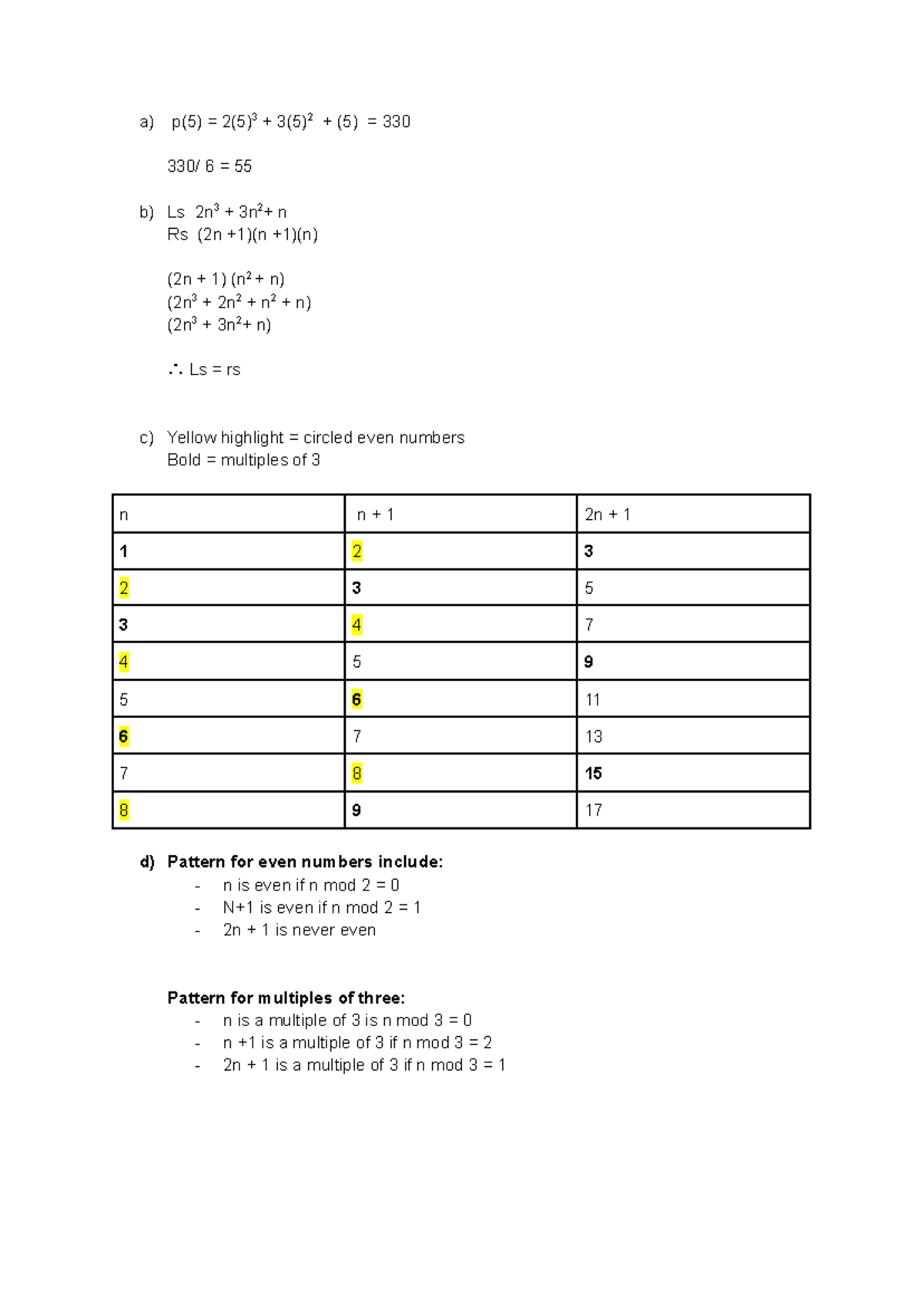 A2 Math Patterns and Equations - Question B3 Notes - Studocu