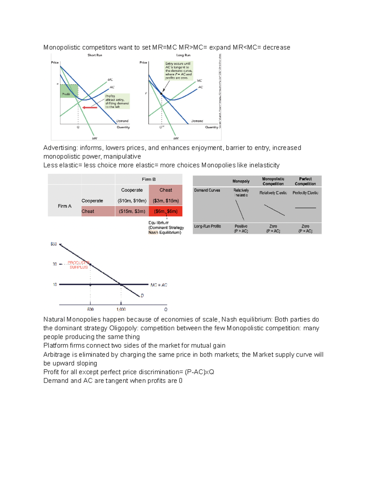 Econ 101 Exam 3 Cheat Sheet: Key Concepts and Terms - Studocu