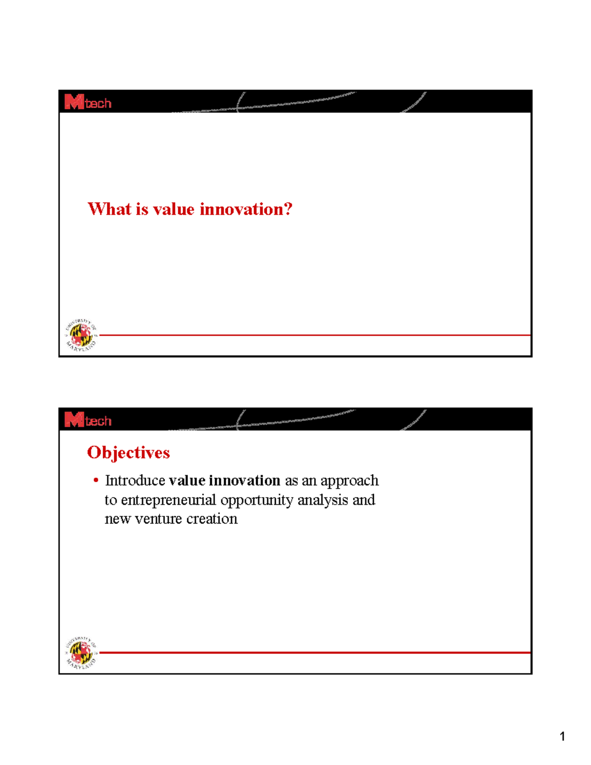 Value Innovation: An Entrepreneurial Approach to Opportunity Analysis ...
