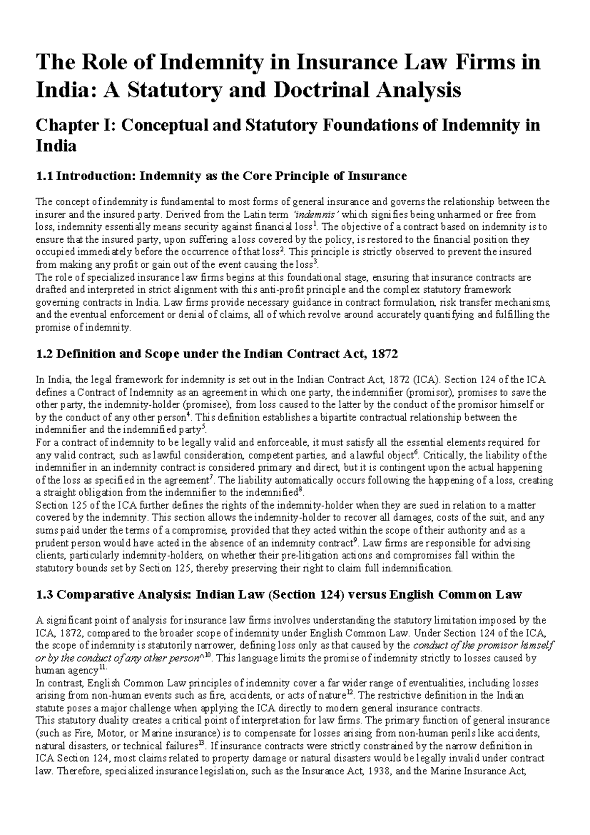 Indemnity in Insurance Law: A Comprehensive Analysis [42323441039 ...