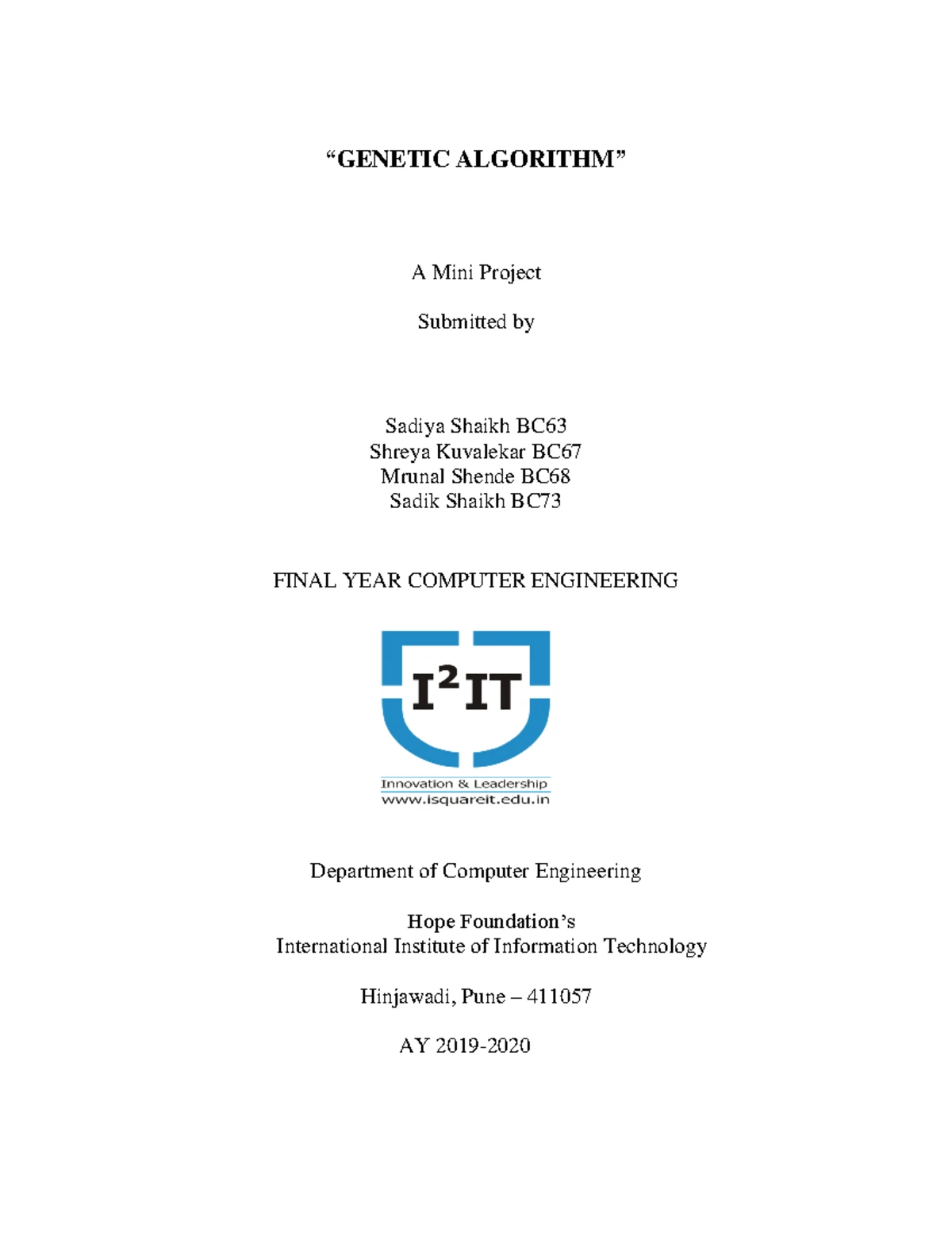 Final Project Synopsis for CS 101: Face Recognition Attendance System ...