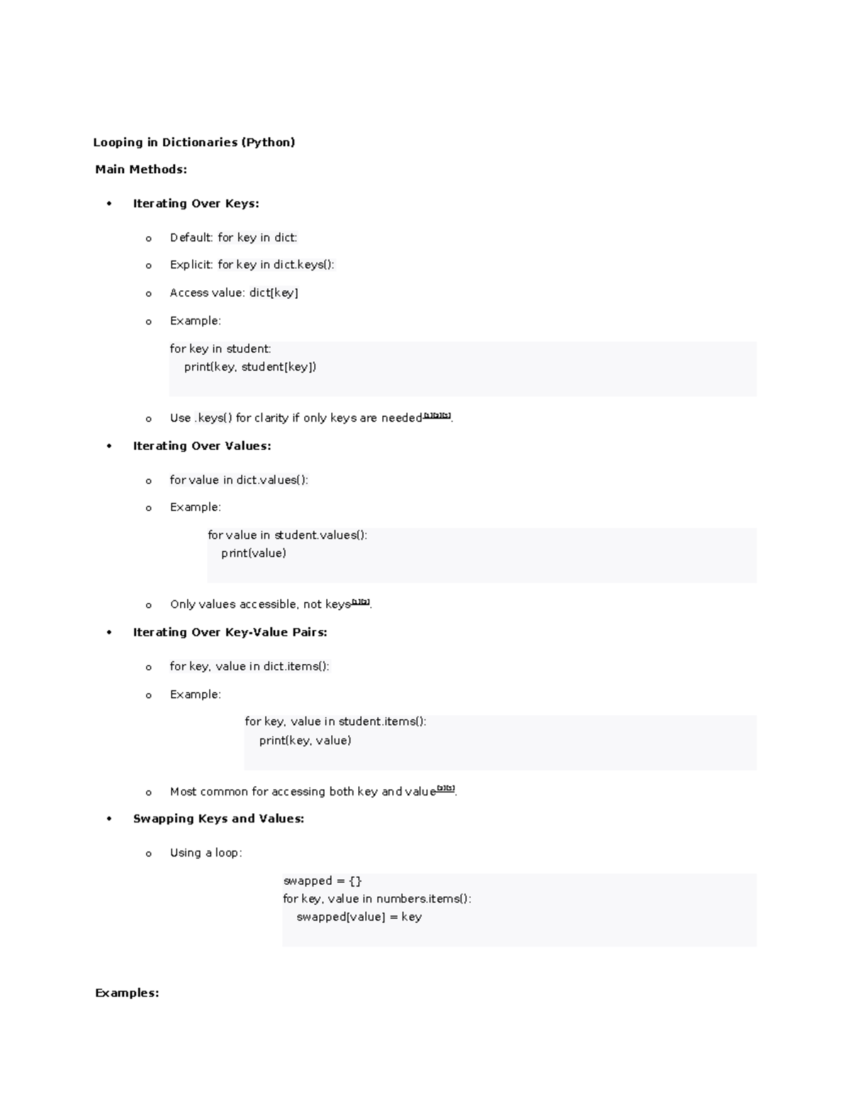 COMP1010 Final Exam Notes: Looping in Dictionaries, CSS Grid & Flexbox ...