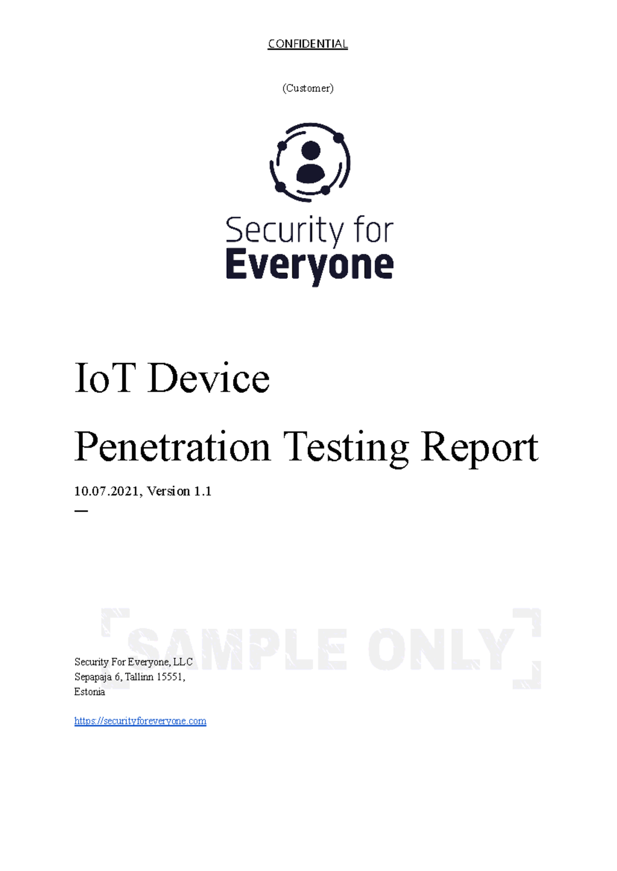 IoT Penetration Testing Report - Security For Everyone, LLC - Studocu
