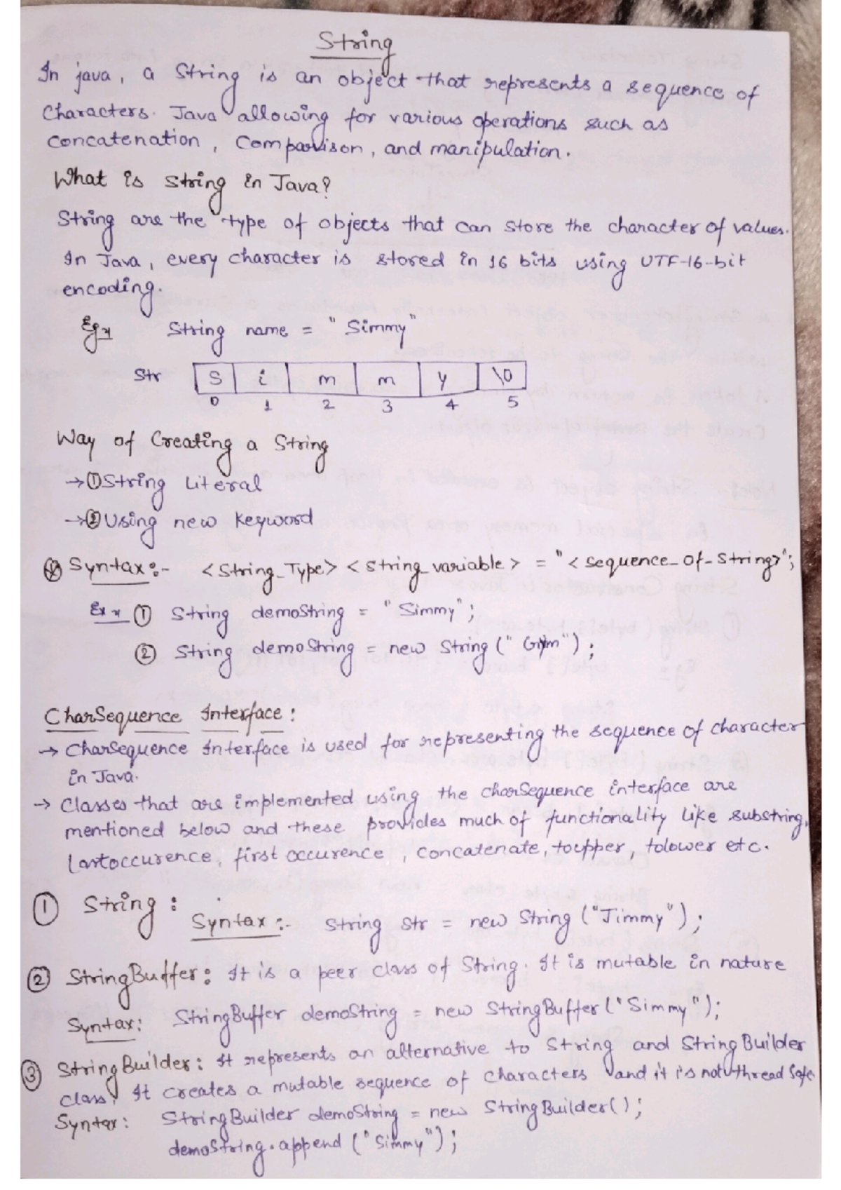String - Java allowing for various operations such as concatenation ...