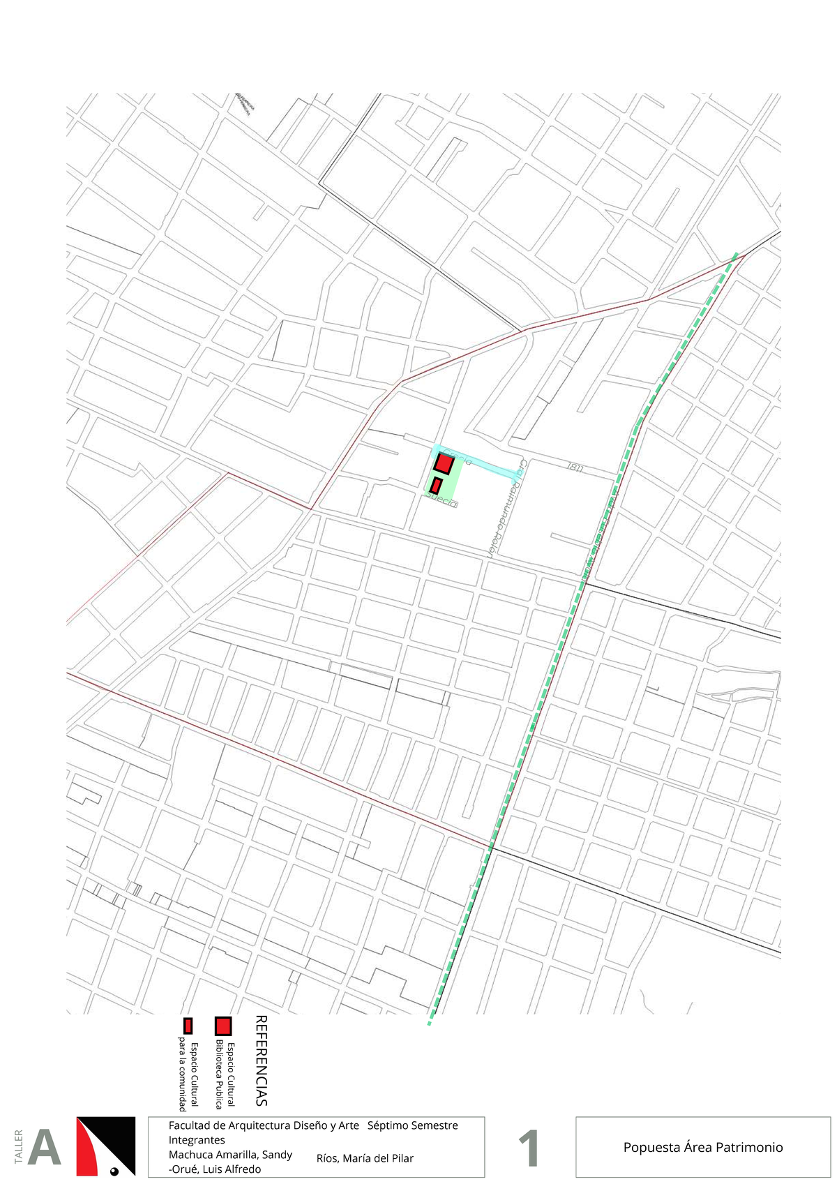 Plano Barrio Pinozá - Taller - Gral Raimundo Rolón Grecia Popuesta Área ...