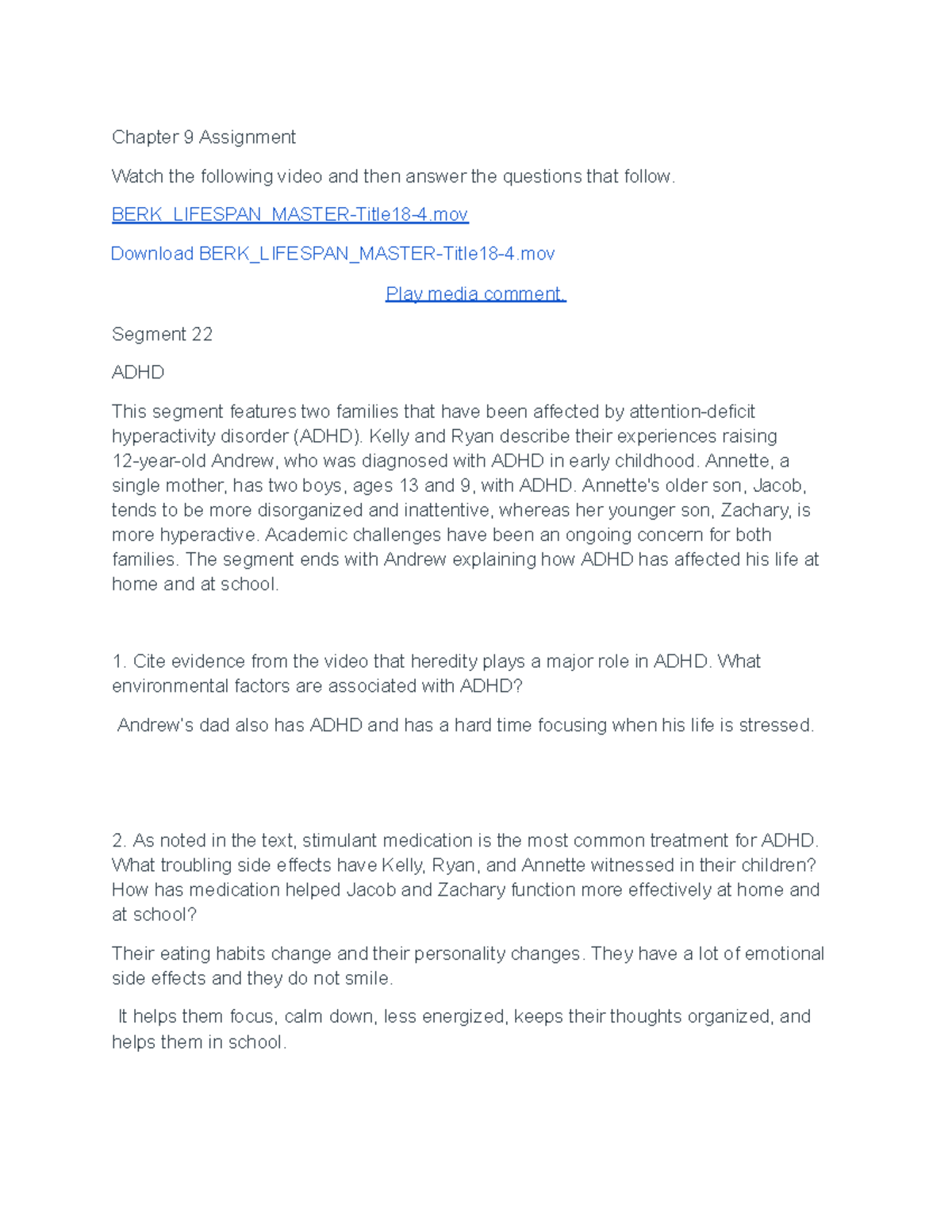 Chapter 9 Assignment - Google Docs - Chapter 9 Assignment Watch the ...
