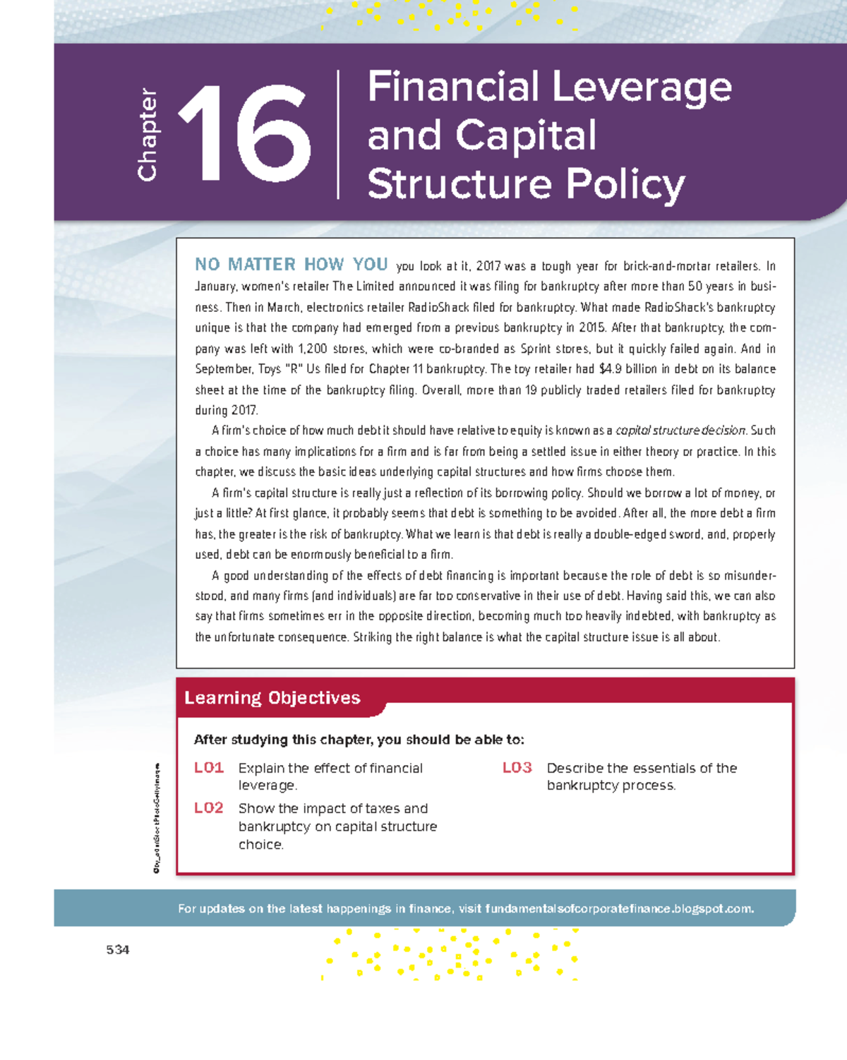 Chapter 16: Financial Leverage & Capital Structure Policy Insights ...