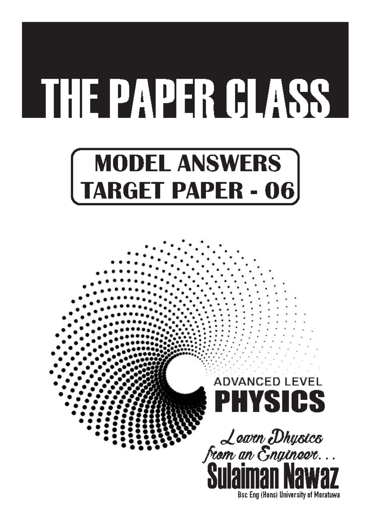 MODEL ANSWERS FOR TARGET PAPER 06 - ADVANCED LEVEL PHYSICS - Studocu