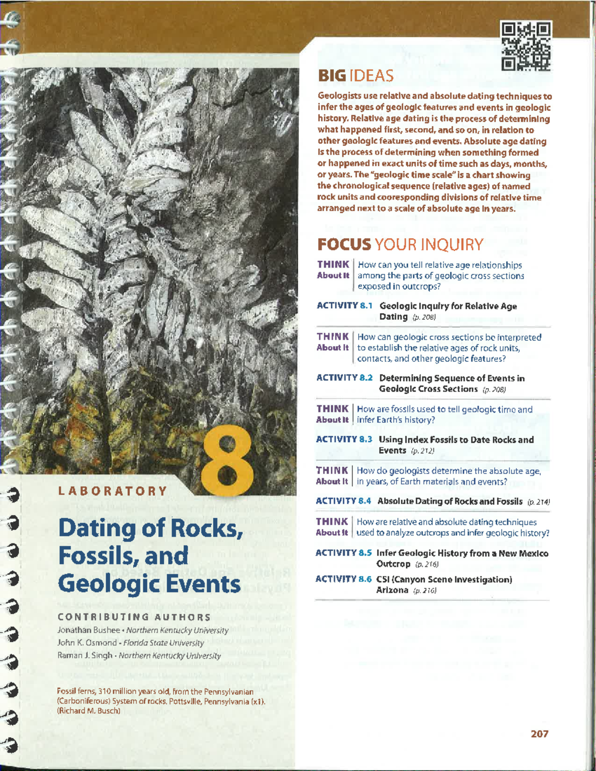 LAB 8: Dating of Rocks, Fossils, and Geologic Events - Studocu