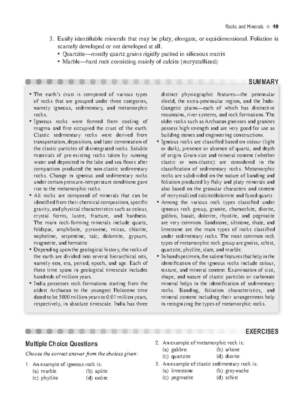 Engineering Geology: Rocks and Minerals Overview (Pages 65-66) - Studocu