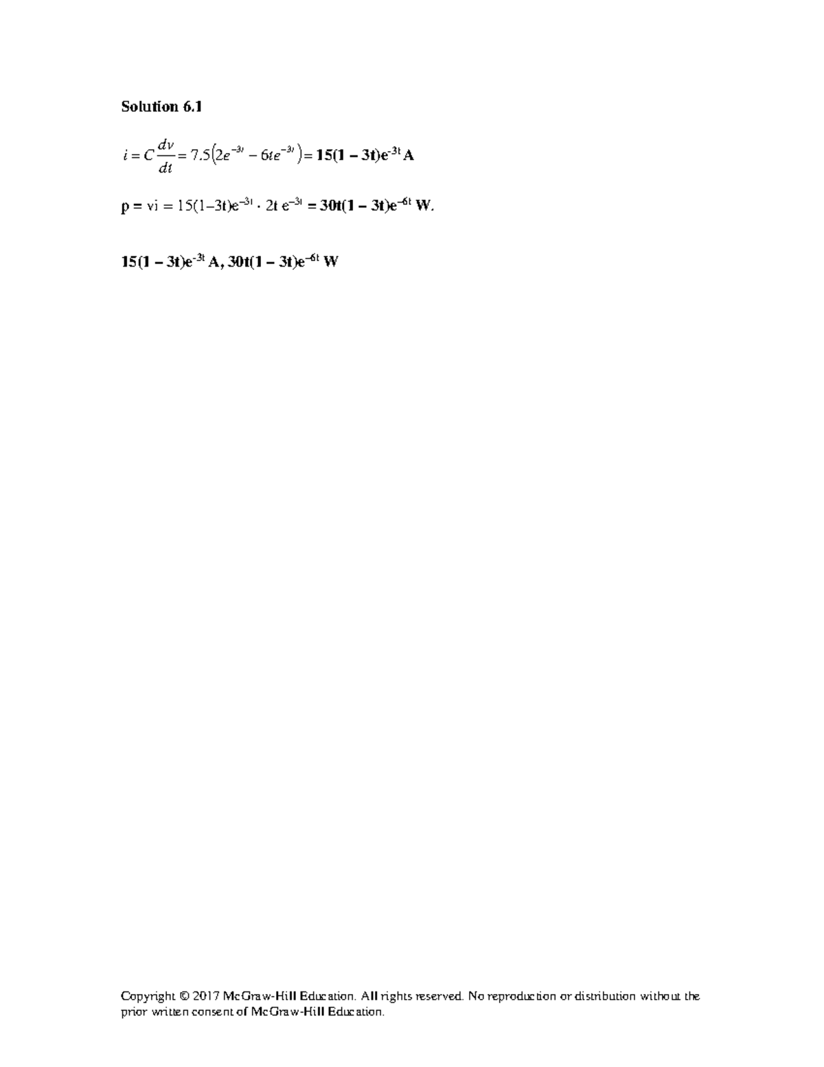 Chapter 06 Solutions for Circuit Theory - Detailed Analysis and ...