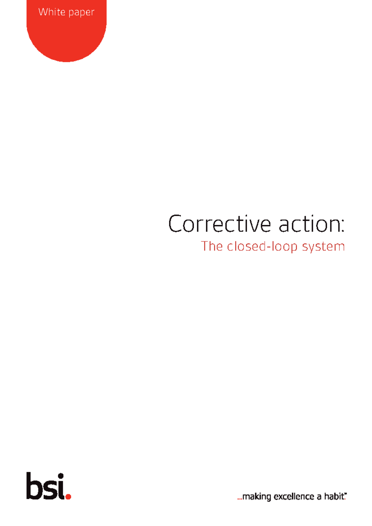 Corrective Action: The Closed Loop System Overview and Implementation ...