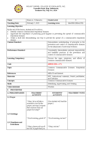Lesson 4 Planning a Written test - LEARNING MODULE IN ASSESSMENT IN ...