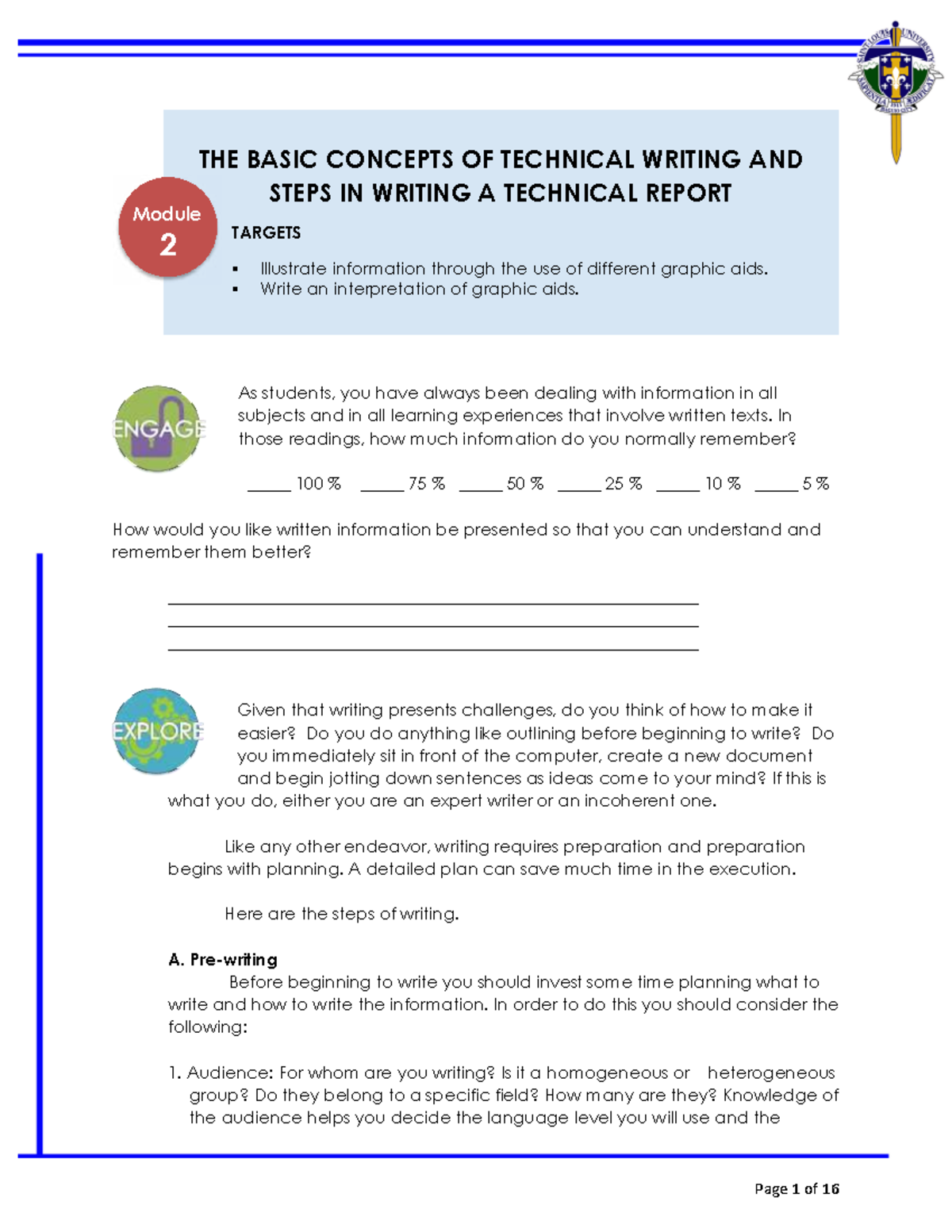 TECH Write - Module 2: Concepts & Steps in Technical Report Writing ...
