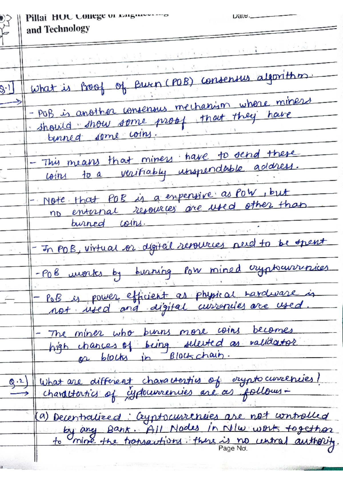 BC Assignment 2 - Exam Preparation: Understanding Proof of Burn in Crypto -  Studocu