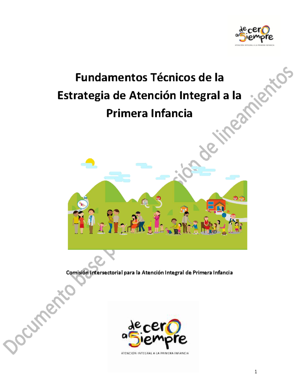 Fundamentos Técnicos de la Estrategia de Atención Integral a la Primera ...