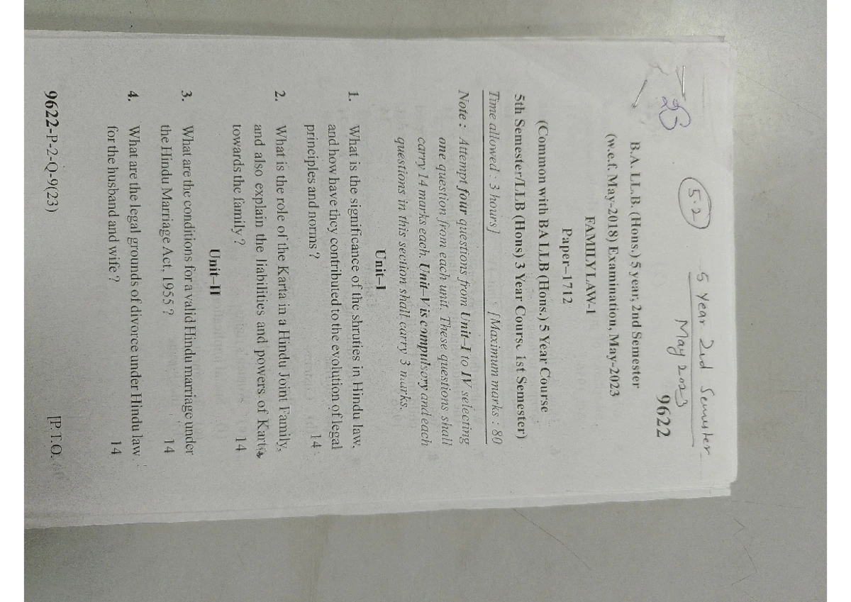 Ballb 3 sem hons political science 1 9677 nov 2018 - 9677 B. LL (Hons ...