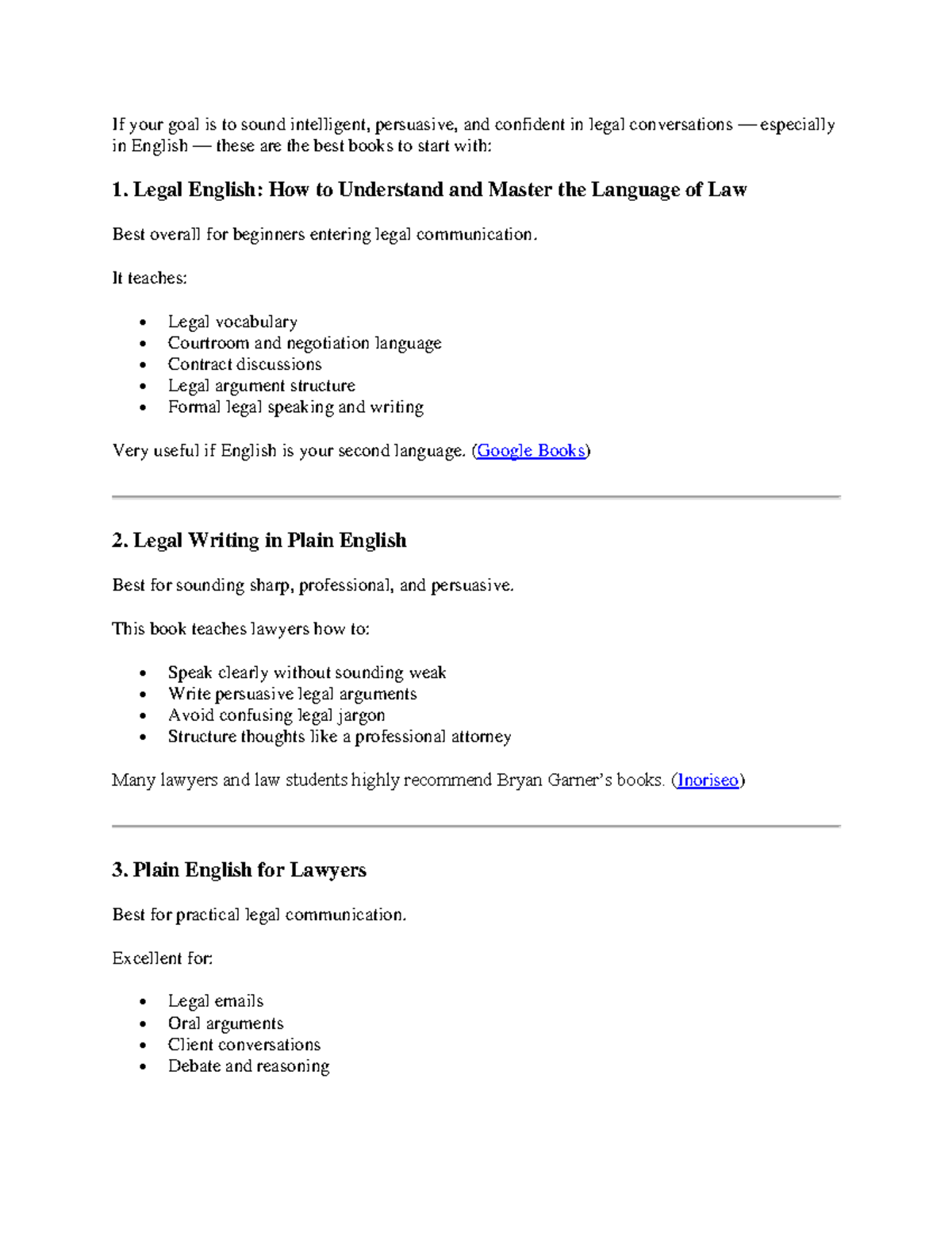 Essential Legal English Books for Confident Communication - Studocu