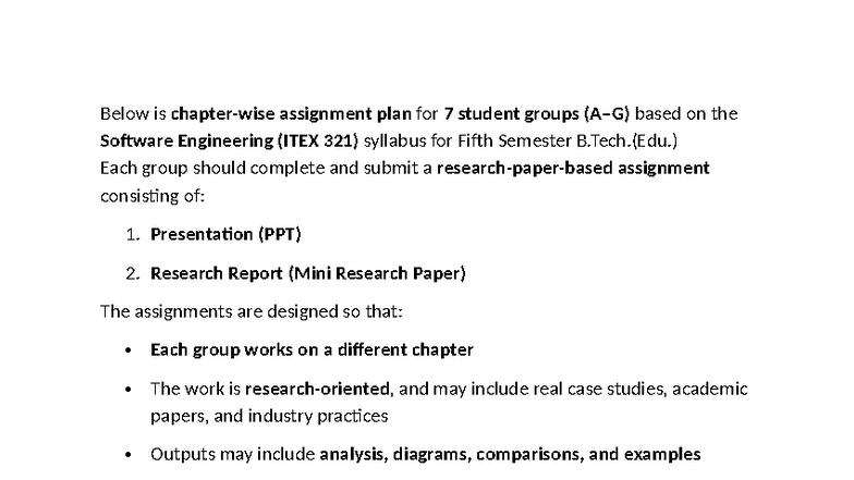 2025 SE Assignment - Lecture notes on computer science - Below is ...