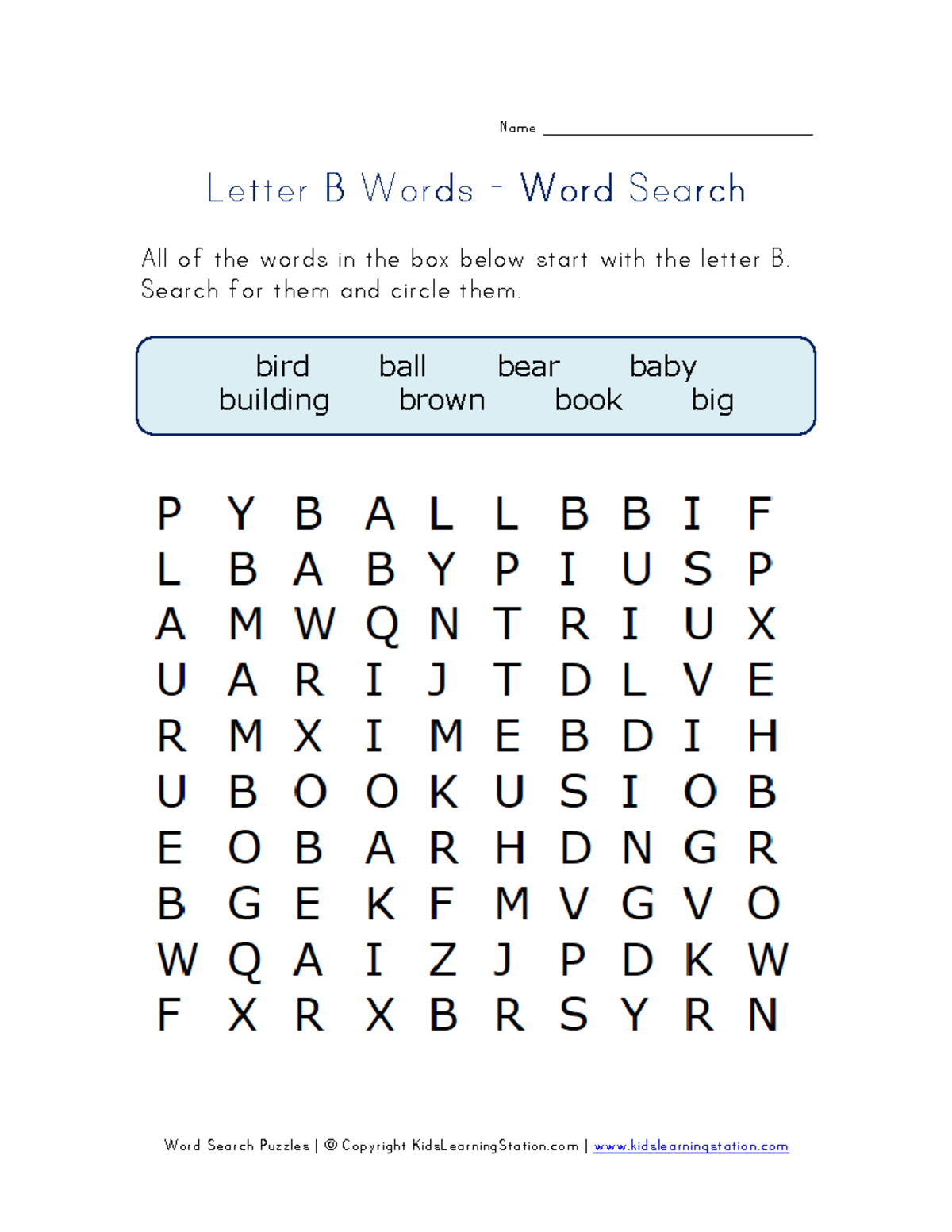 Letter-b-word-searchDDDD - Enseignement moral et civique - Word Search ...