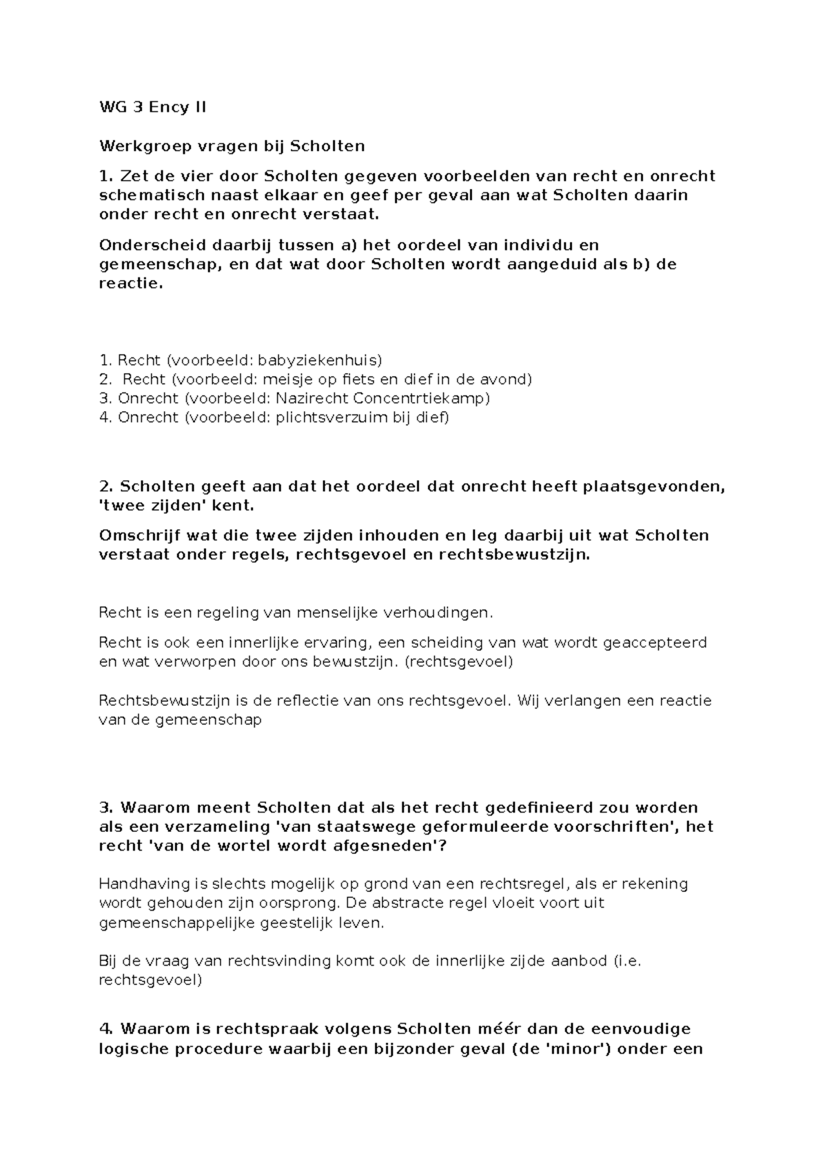 WG 3 Ency II - Scholten's Concepten van Recht en Onrecht in Voorbeelden ...