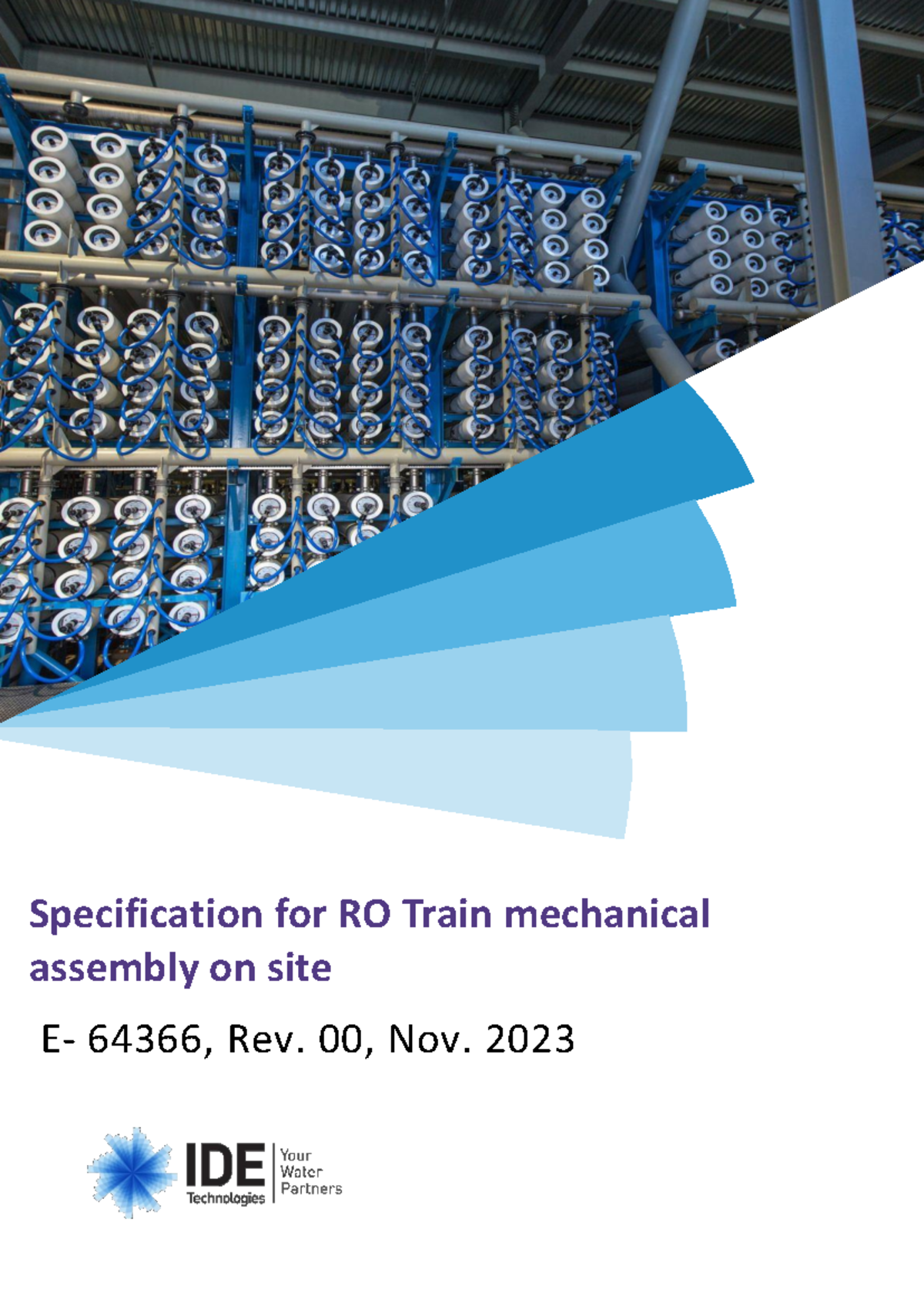 E-64366: Specification for On-Site RO Train Mechanical Assembly - Studocu