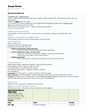 [Solved] Differences between indigenous laws and customary law ...