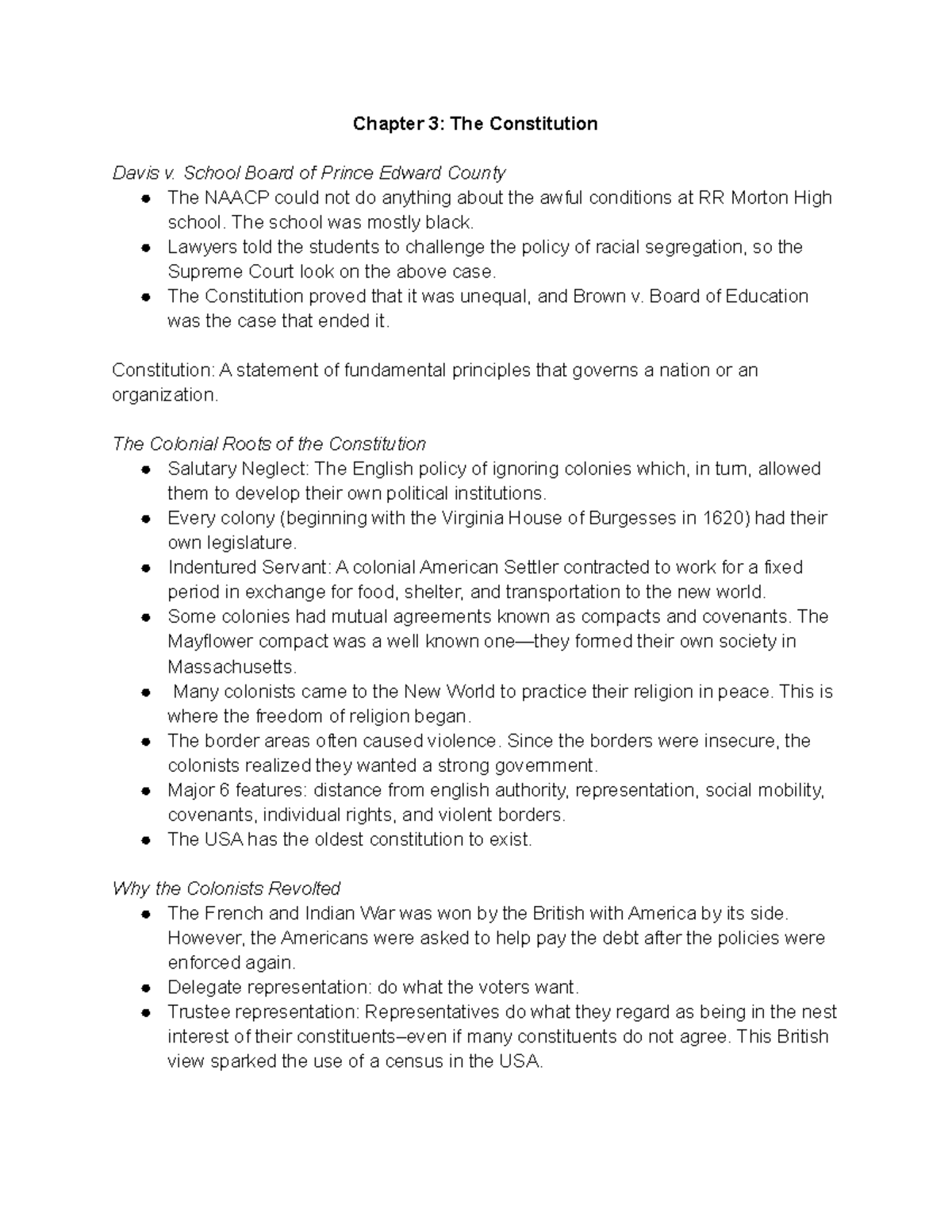 Chapter 3: The Constitution and Its Historical Context - Studocu