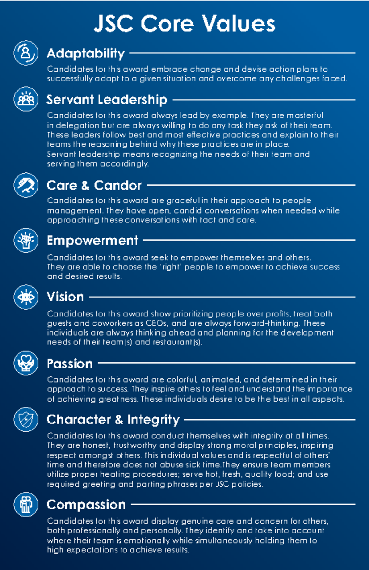 JSC Core Values: Adaptability, Leadership, and Empowerment Insights ...