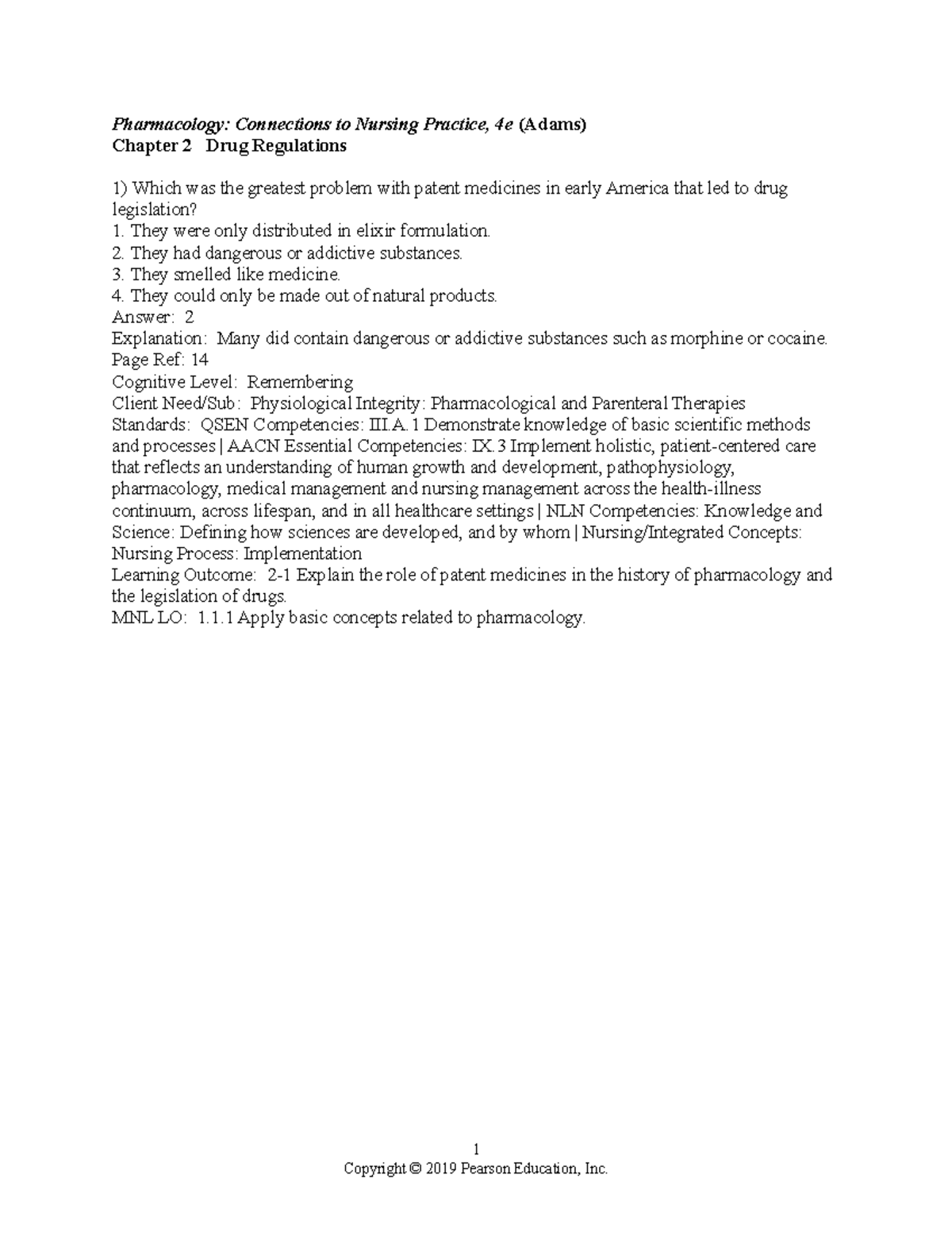 0134869206 TB Ch03 - Pharmacokinetics Test Bank Highlights - Studocu