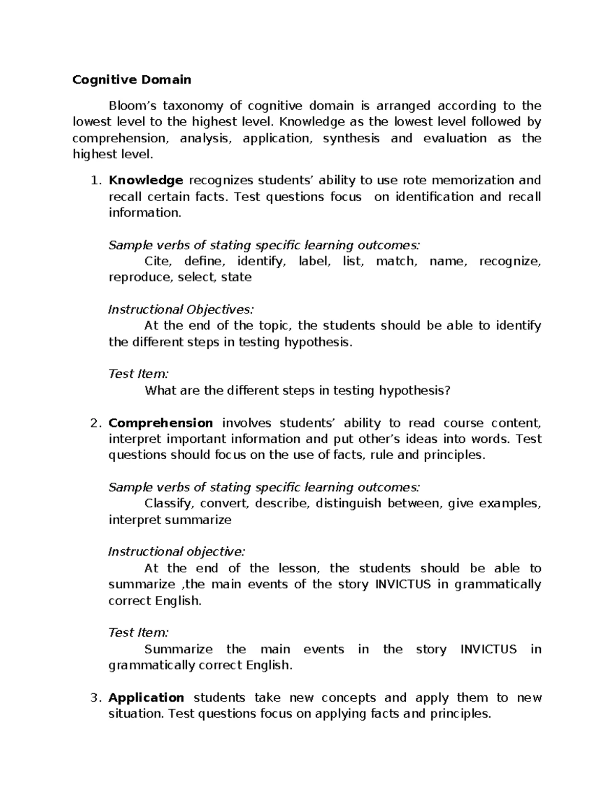 Chapter 1 - Basic Concepts in Assessment: Learning Outcomes ...