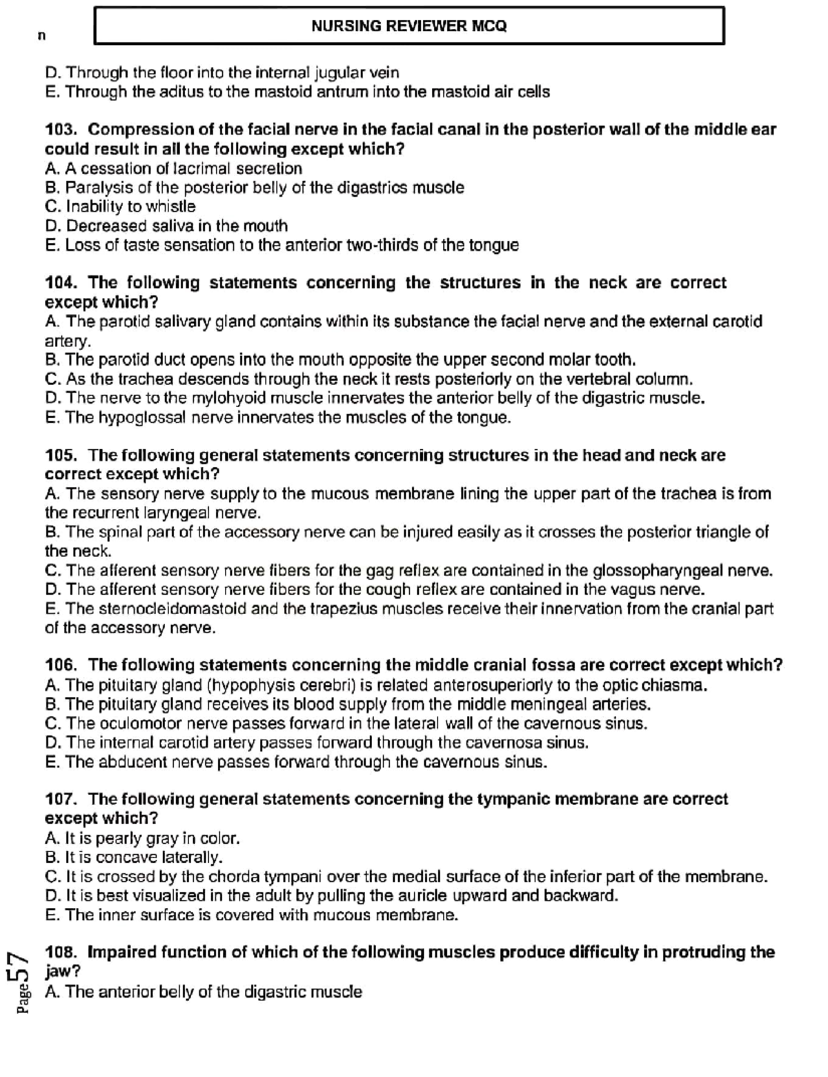 Nursing 244 QUIZ 10 - Key Concepts and Review Questions - Studocu
