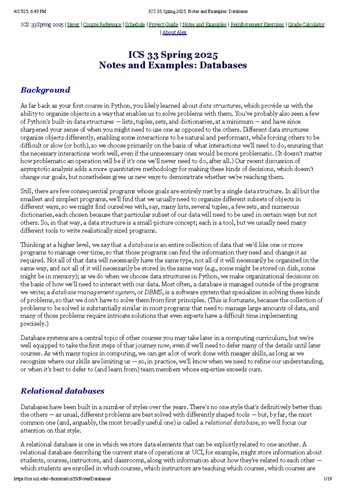 ICS 33 Spring 2025: Notes and Examples on Searching Algorithms - ICS 33 ...