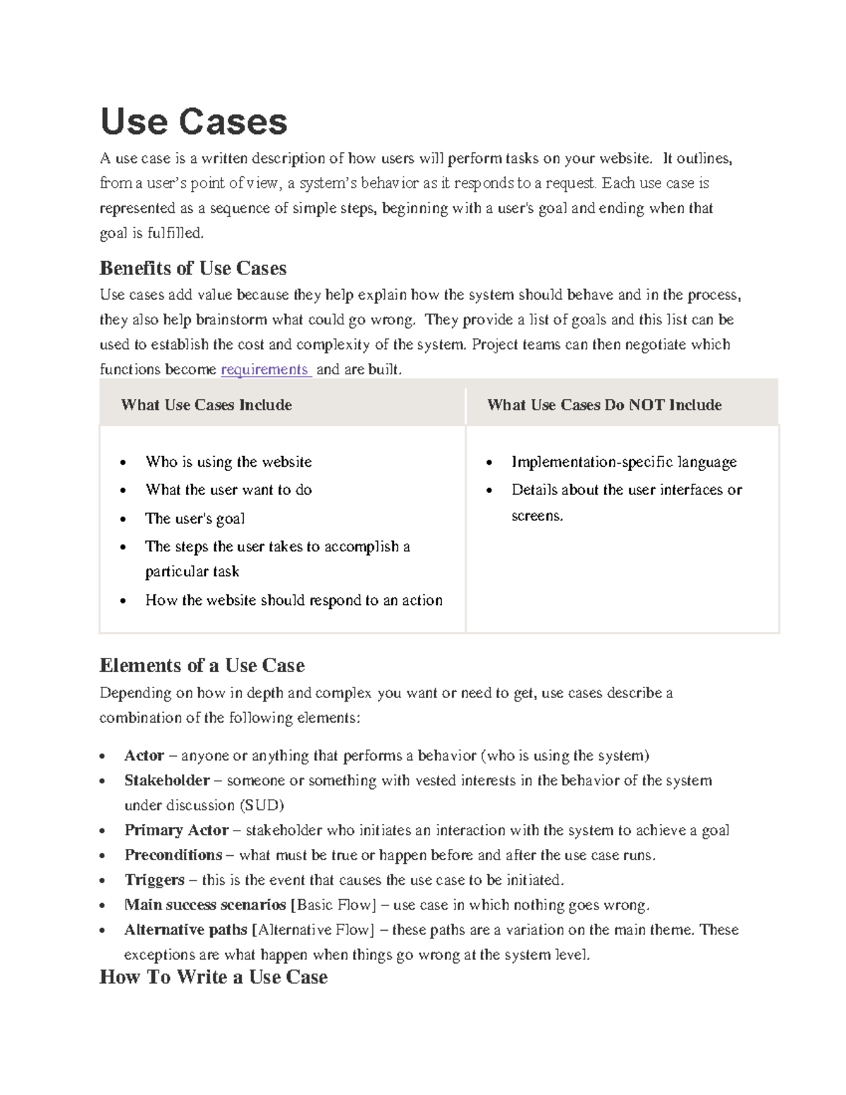 Use Cases - Notes on User Task Descriptions and Scenarios - Studocu