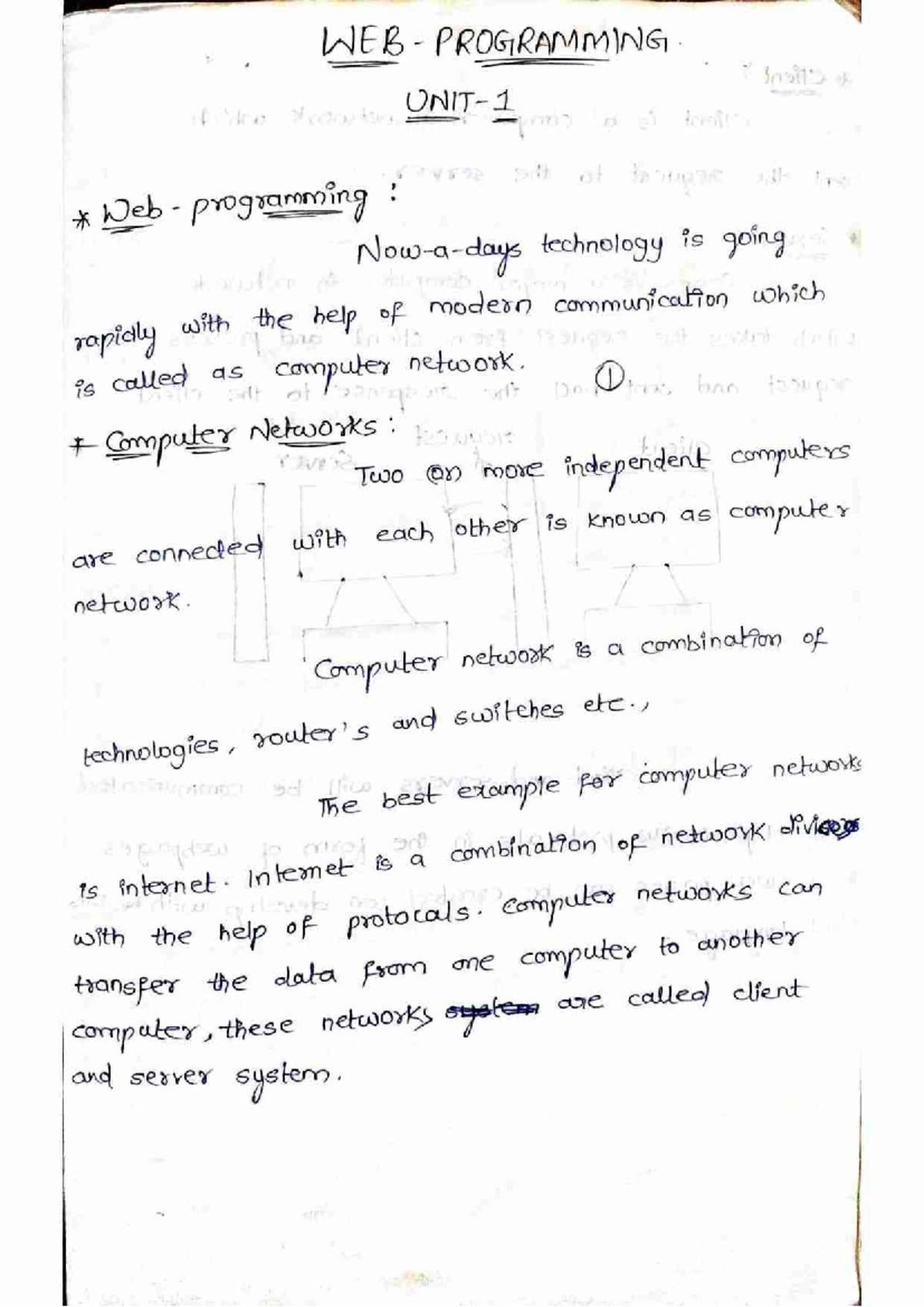 WEB 3110: Introduction to Web Programming and Computer Networks - Studocu