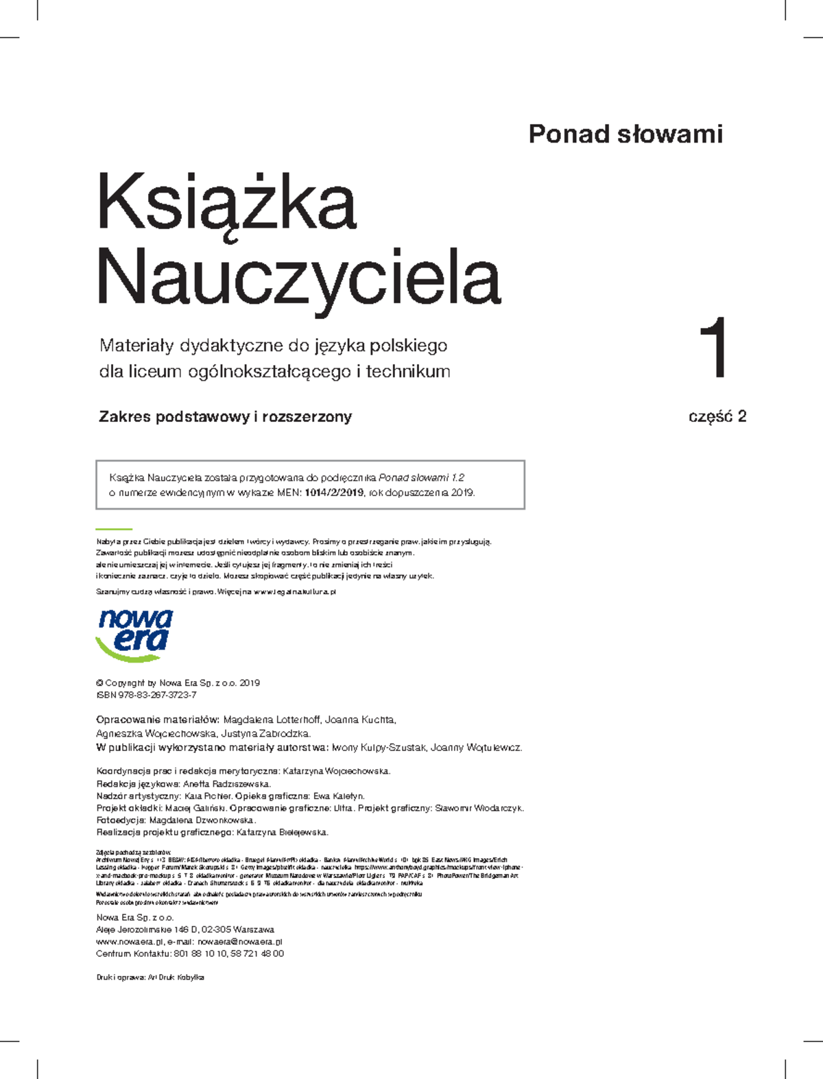 Plan Wynikowy Ponad Słowami Klasa 1 Część 2 www.studocu.com