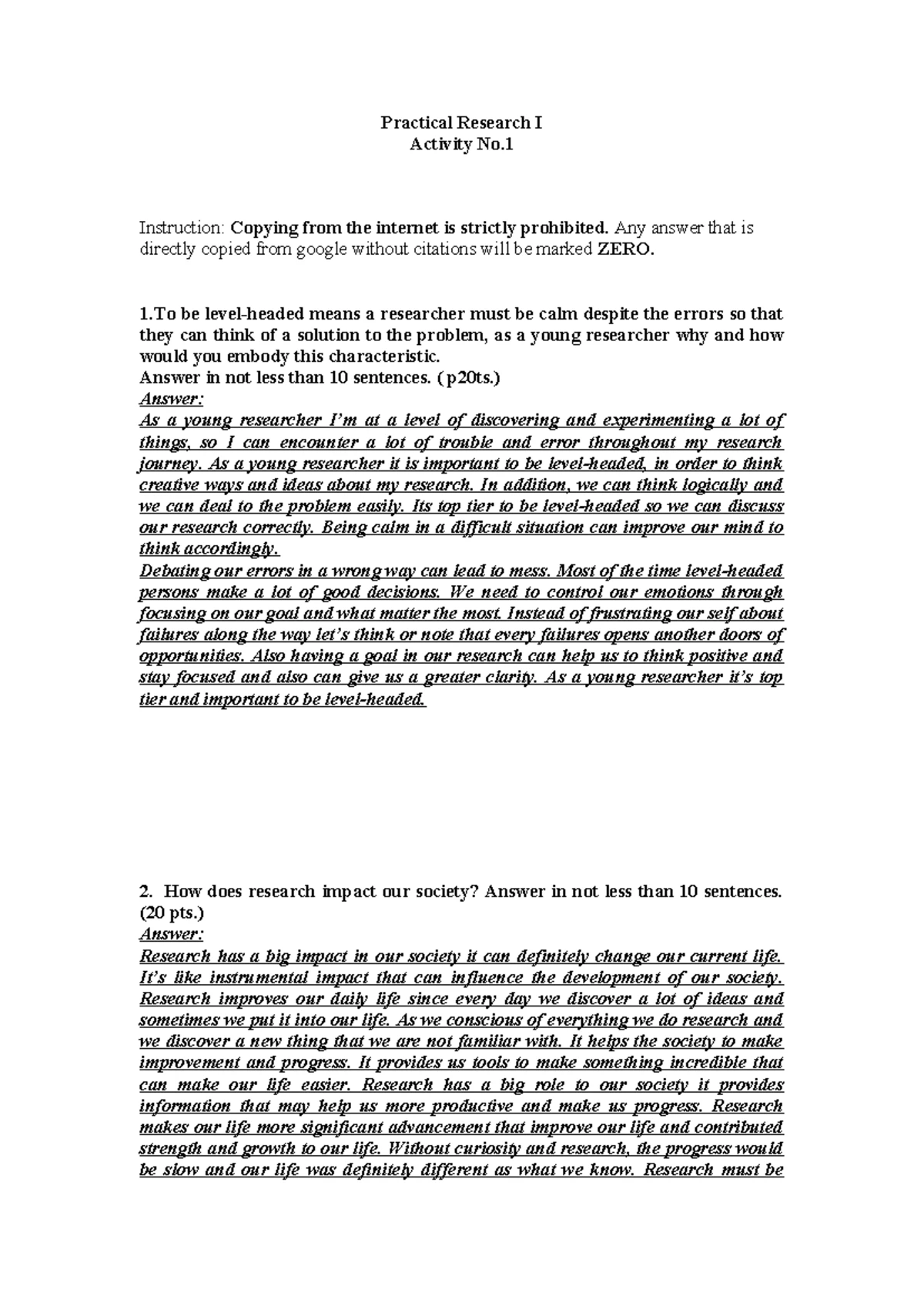Research Format Guide for HUMSS - Mass Media Exposure Study - Studocu