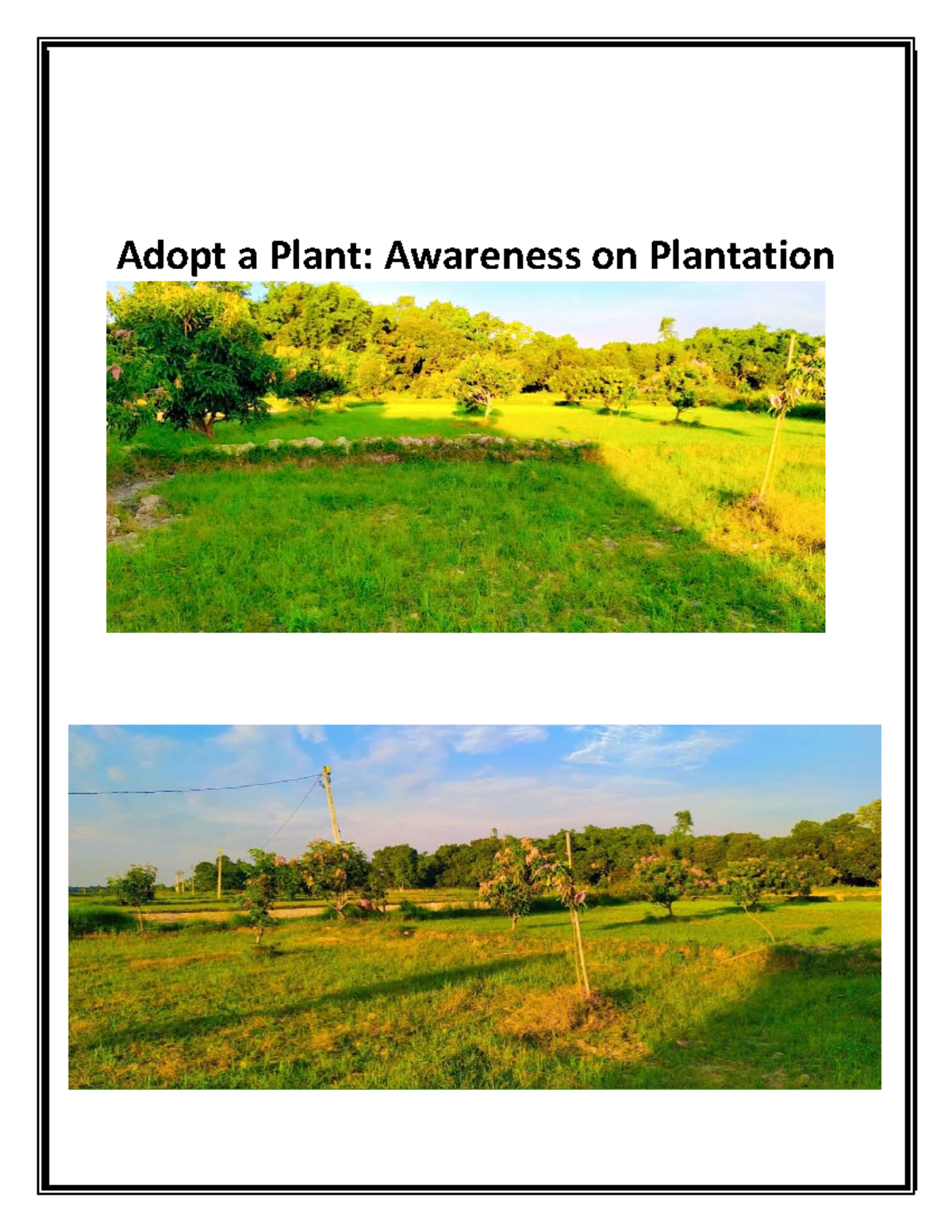 Subhash Kumar DAS CDP 12108989 - Adopt a Plant: Awareness on Plantation ...