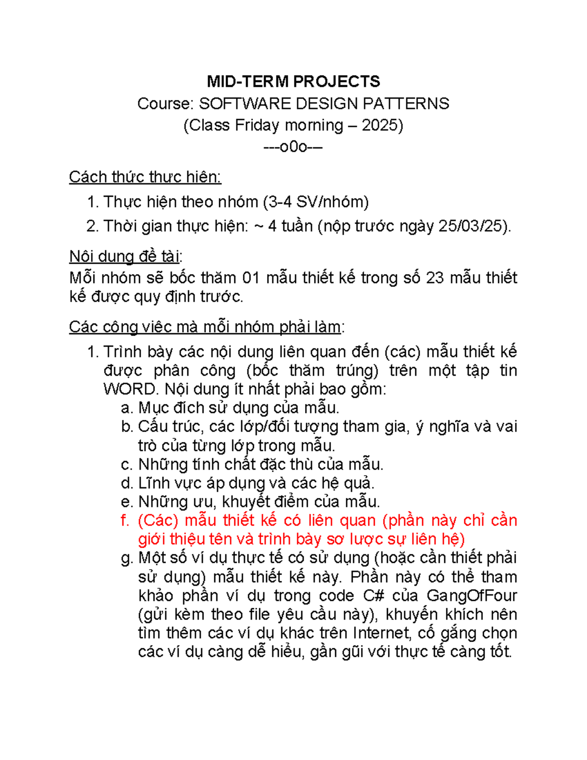 Design Patterns Project K22 - Software Design Patterns (Fri Class 2025 ...