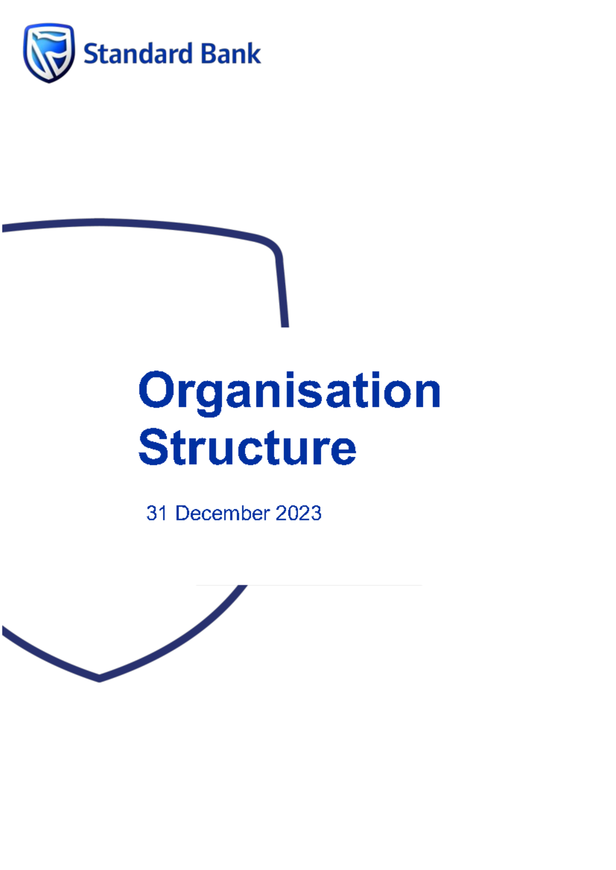 SBGOrg Structure Report - Standard Bank Group as of Dec 31, 2023 - Studocu