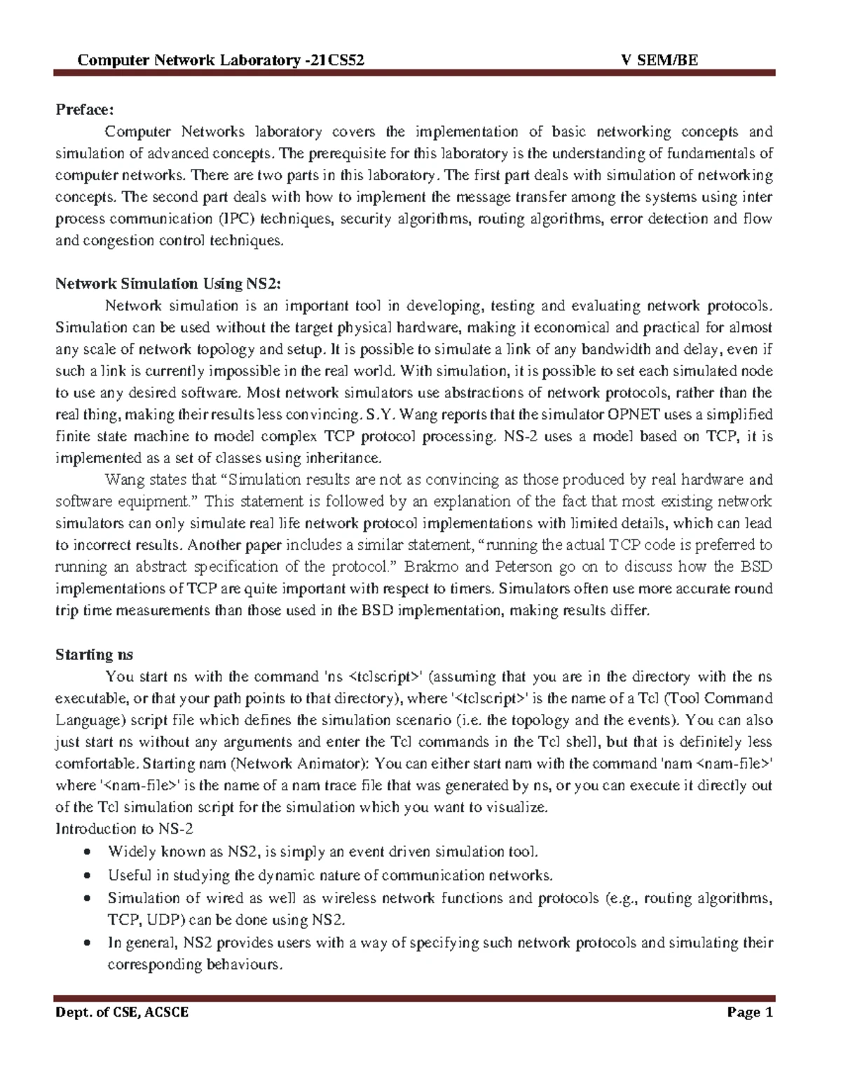 IT8761 CNS Lab Manual - Practical Exam Set 1 Instructions and Tasks ...