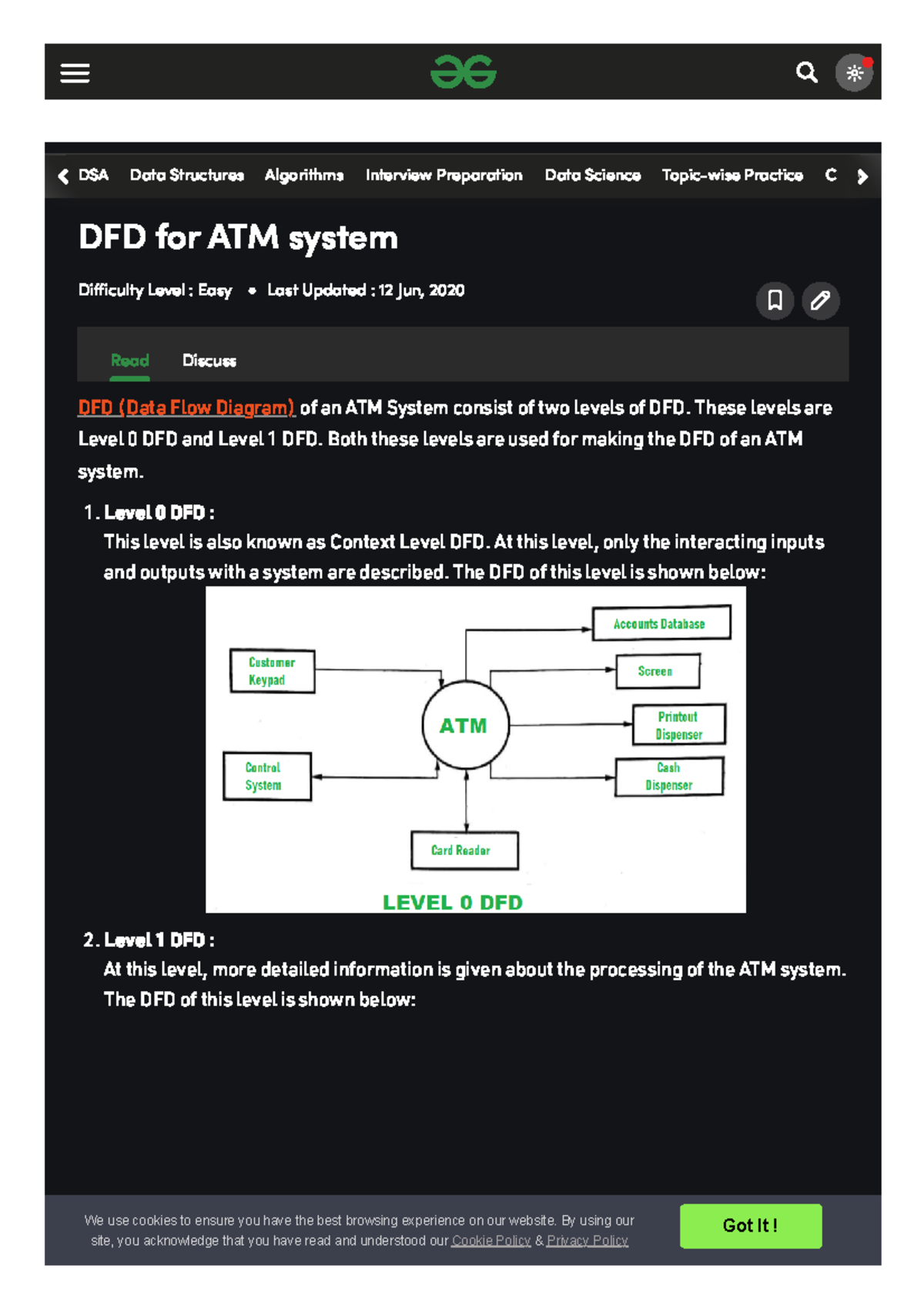 DFD for ATM System - Level 0 & Level 1 Overview - Studocu