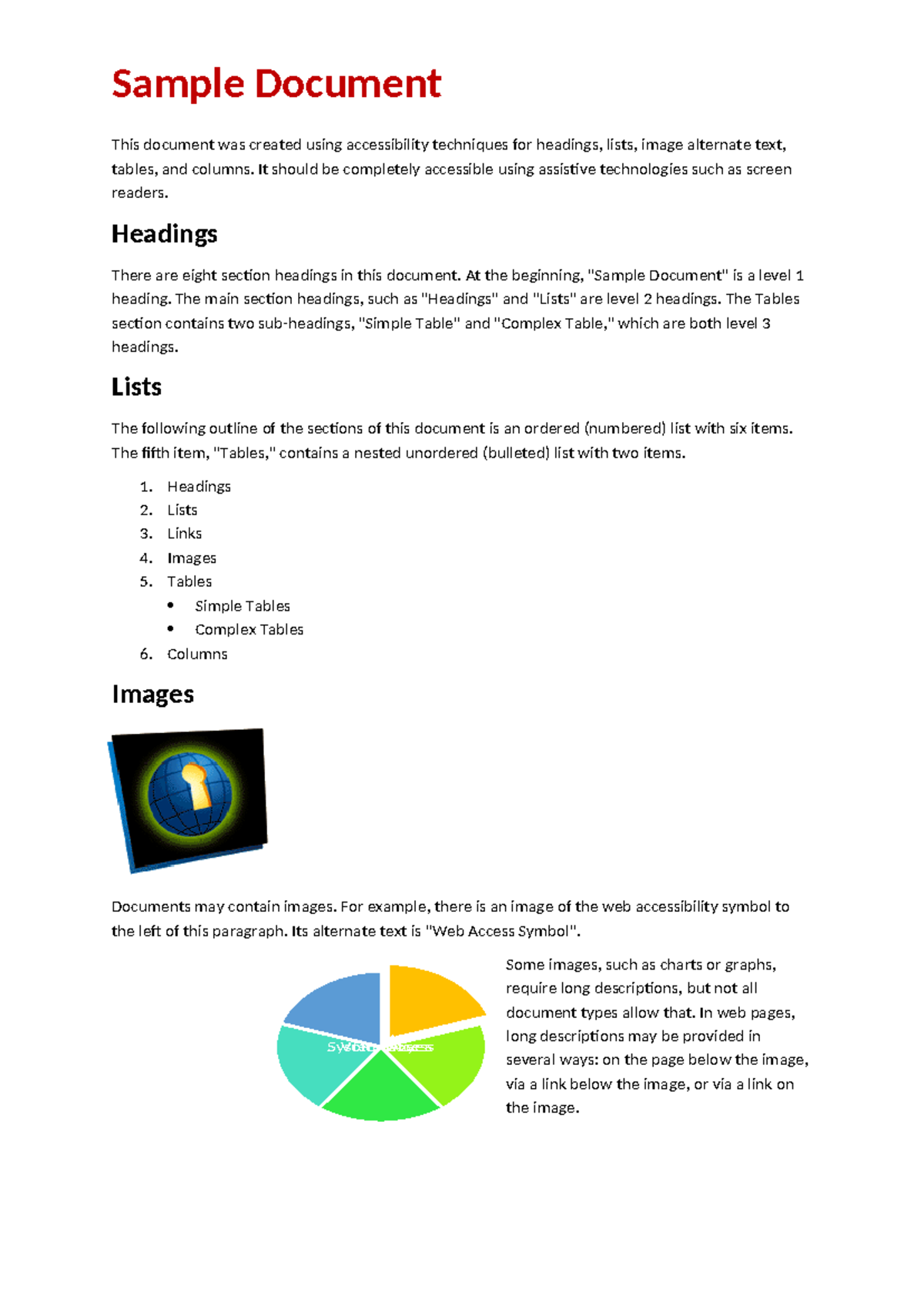 Project 6 - mos word 2019 - Sample Document This document was created ...